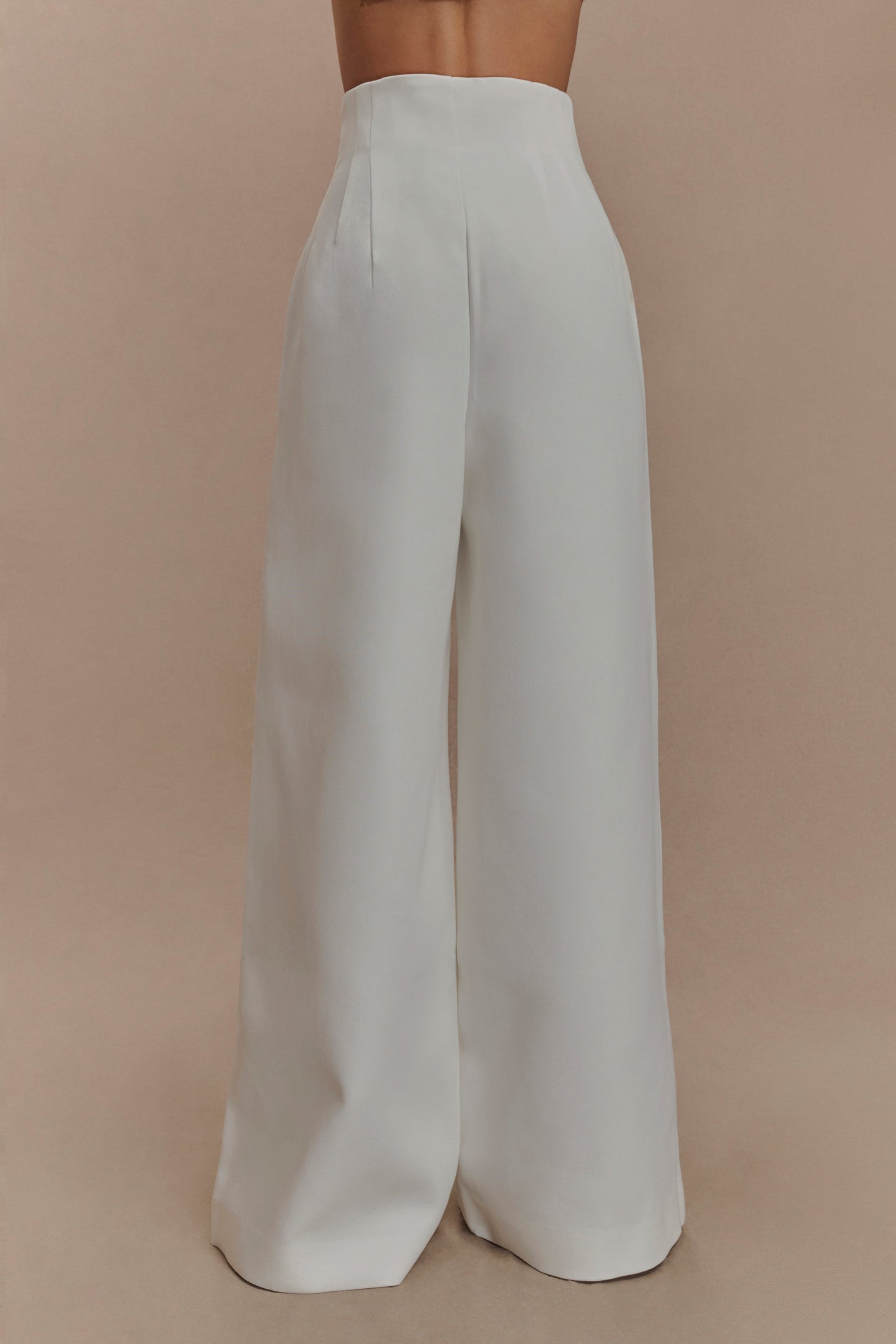Pantalon Silas taille haute - Blanc