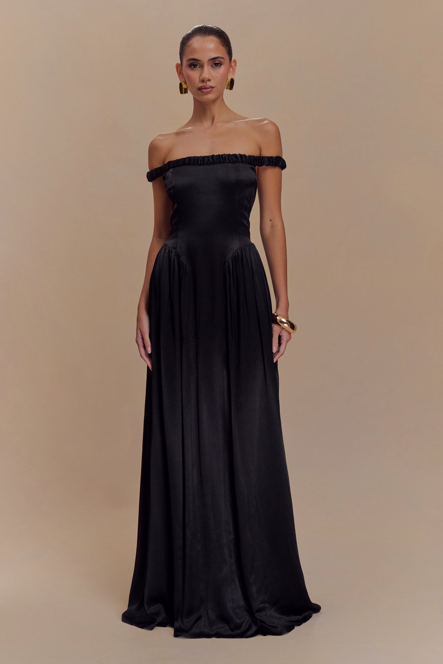 Robe Maxi Coco à la taille basse - Noir