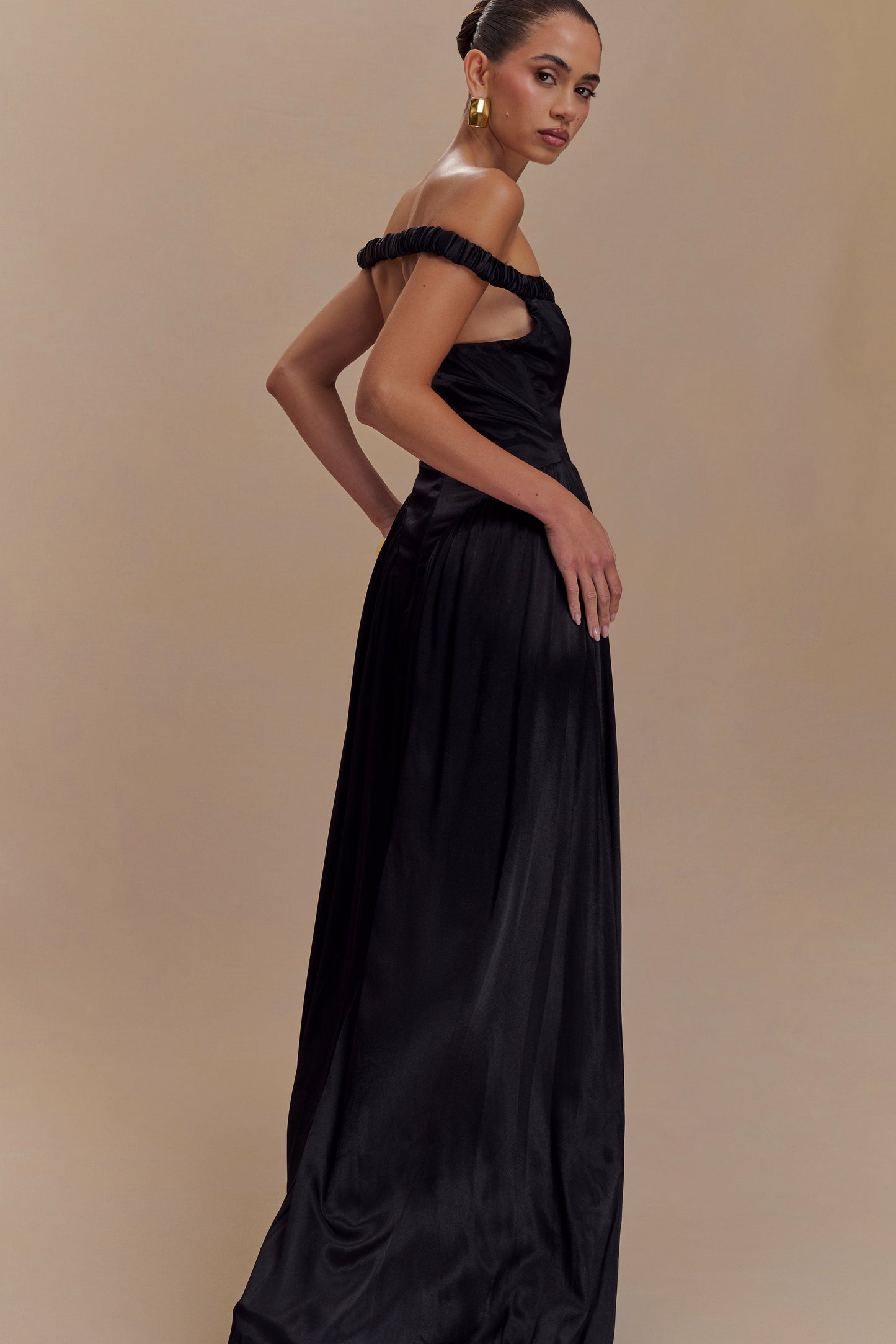 Robe Maxi Coco à la taille basse - Noir