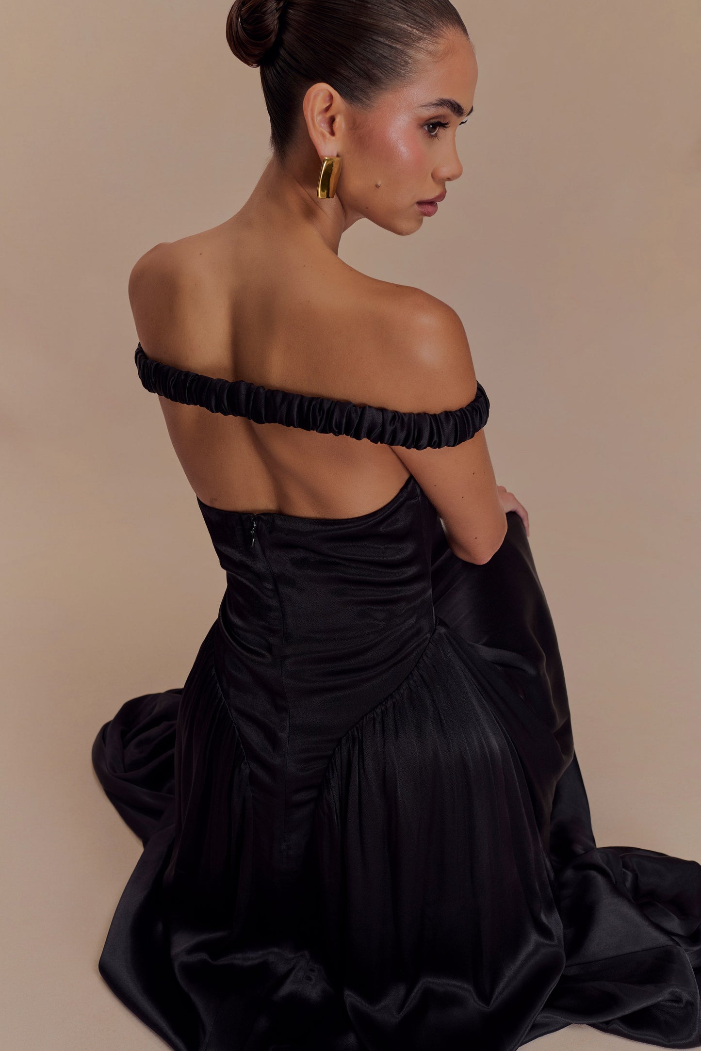 Robe Maxi Coco à la taille basse - Noir