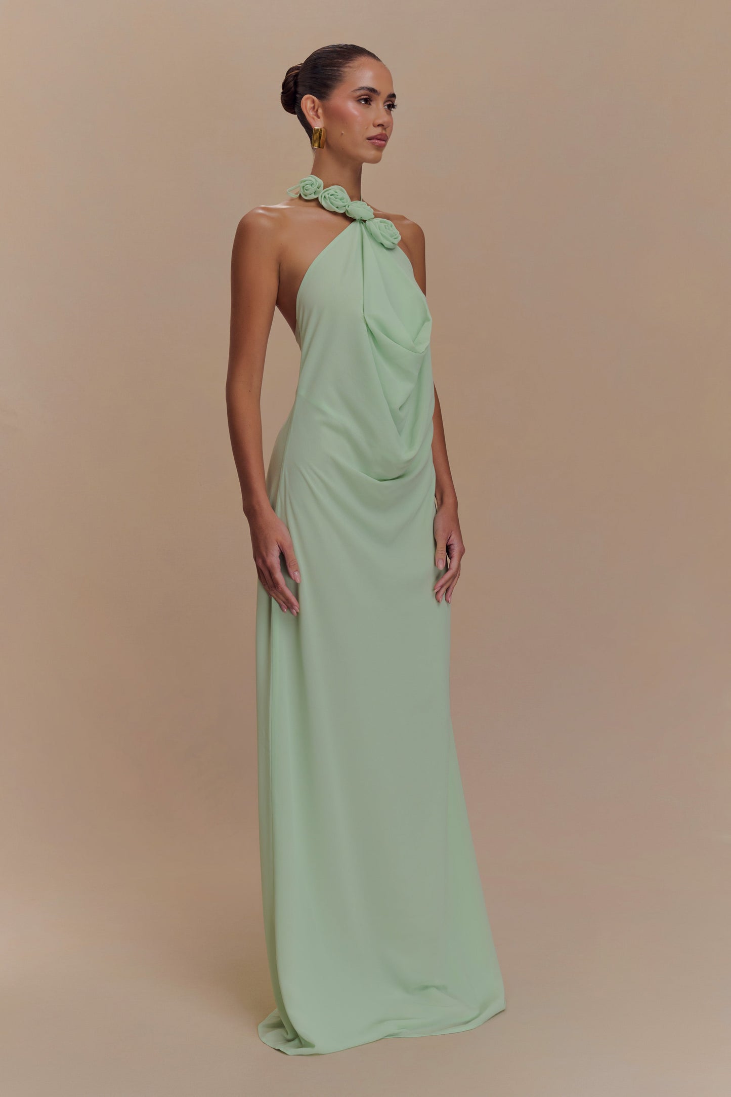 Robe Maxi à Col Chandail Rosalia - SAGE