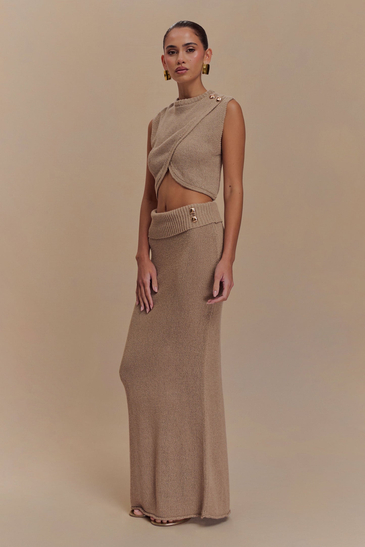 Top en tricot à superpositions Sloane - Latte