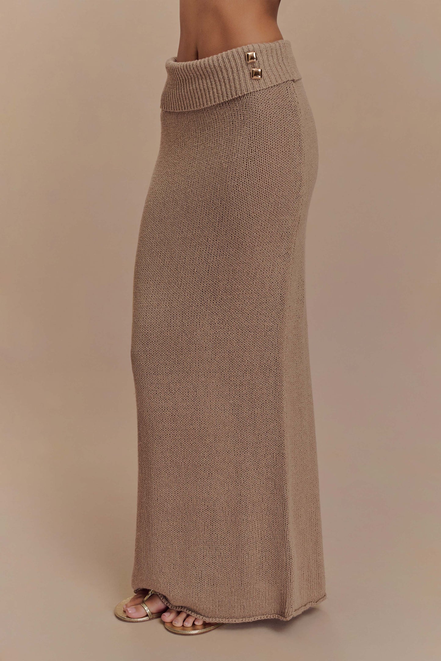 Jupe Maxi Tricot Sloane - Latte