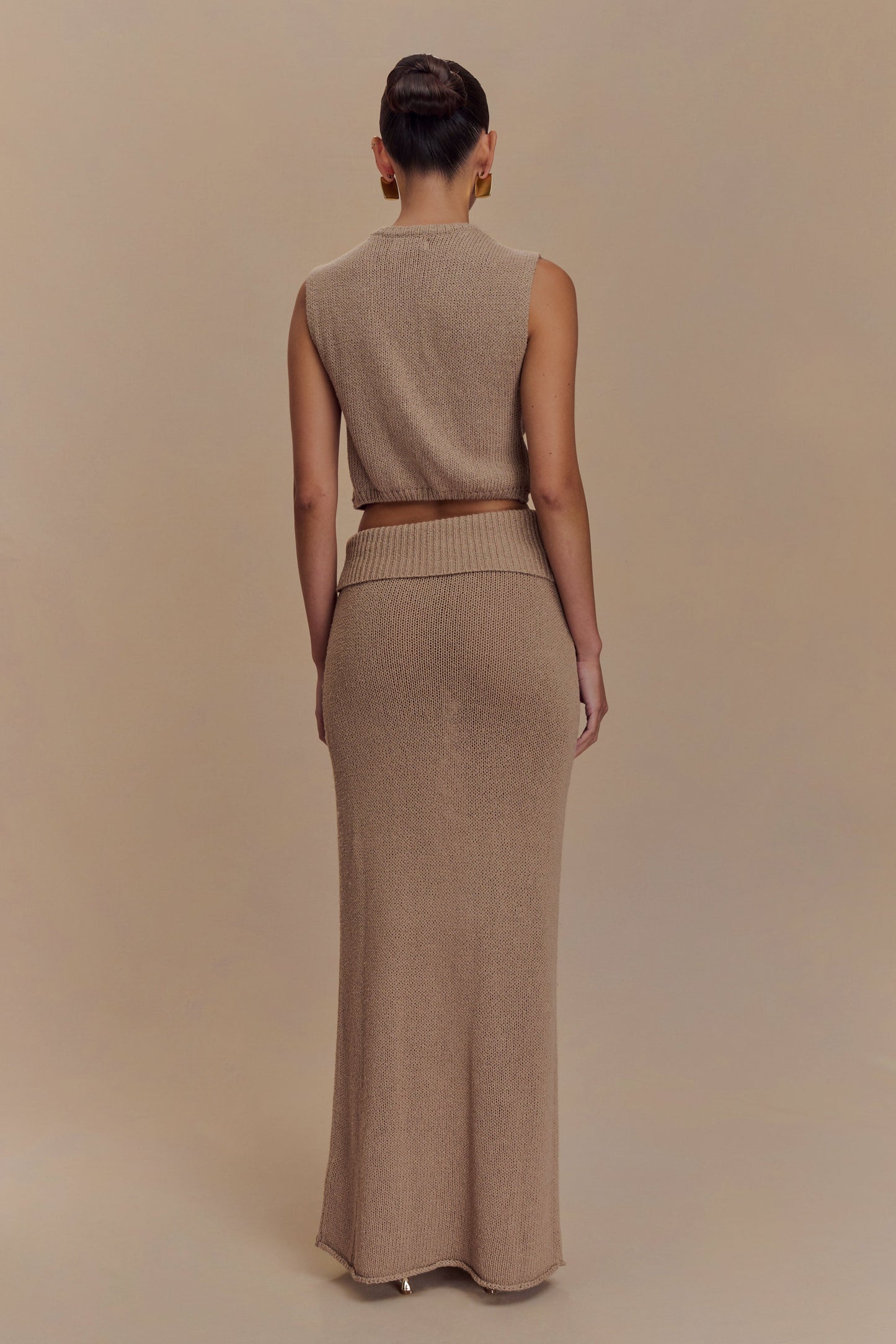 Jupe Maxi Tricot Sloane - Latte