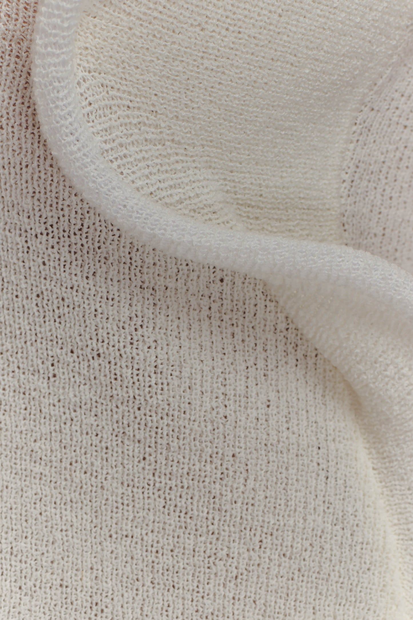 Haisley Haut en Tricot Décolleté Croisé - Ivoire