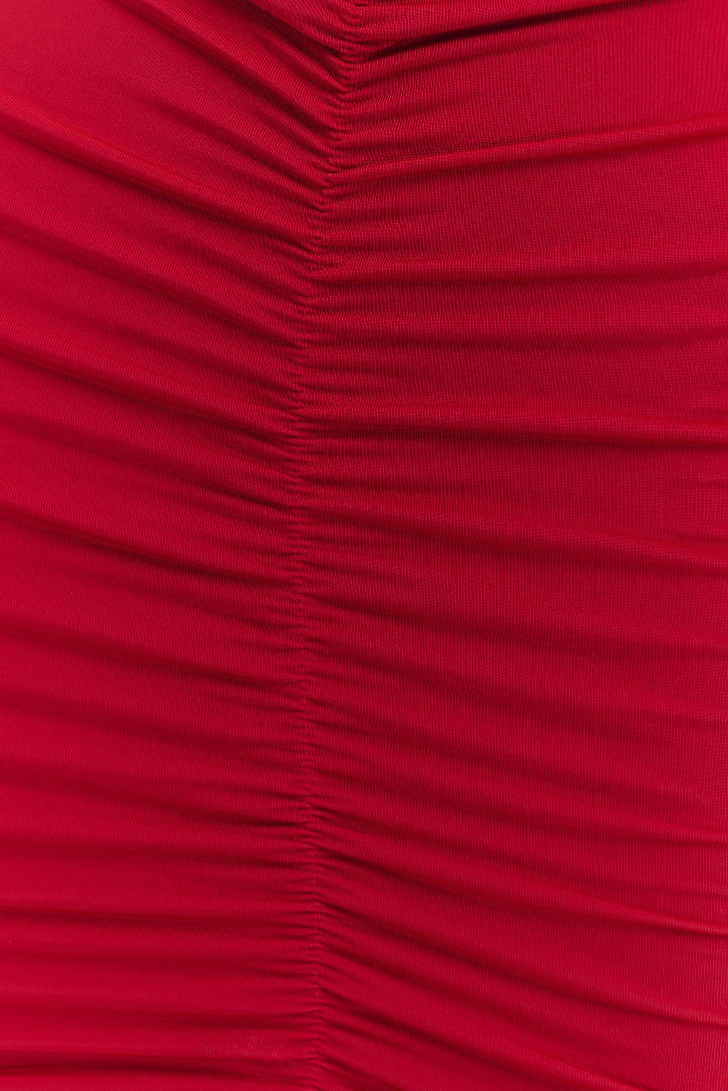 Mini-robe trapue et en mousseline de soie avec épaules dénudées Caspian - Rubis
