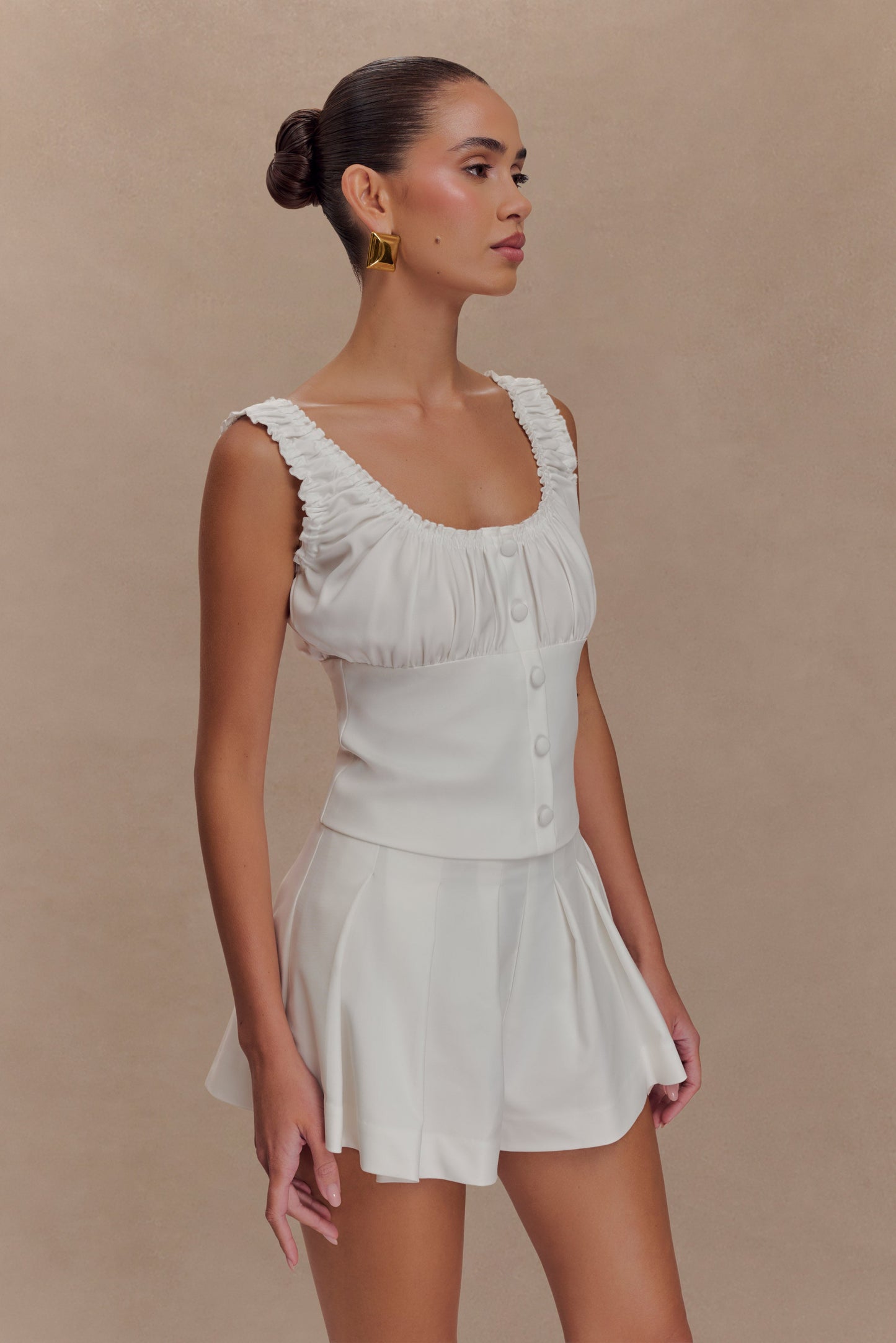 Shorts en coton Issy - Blanc