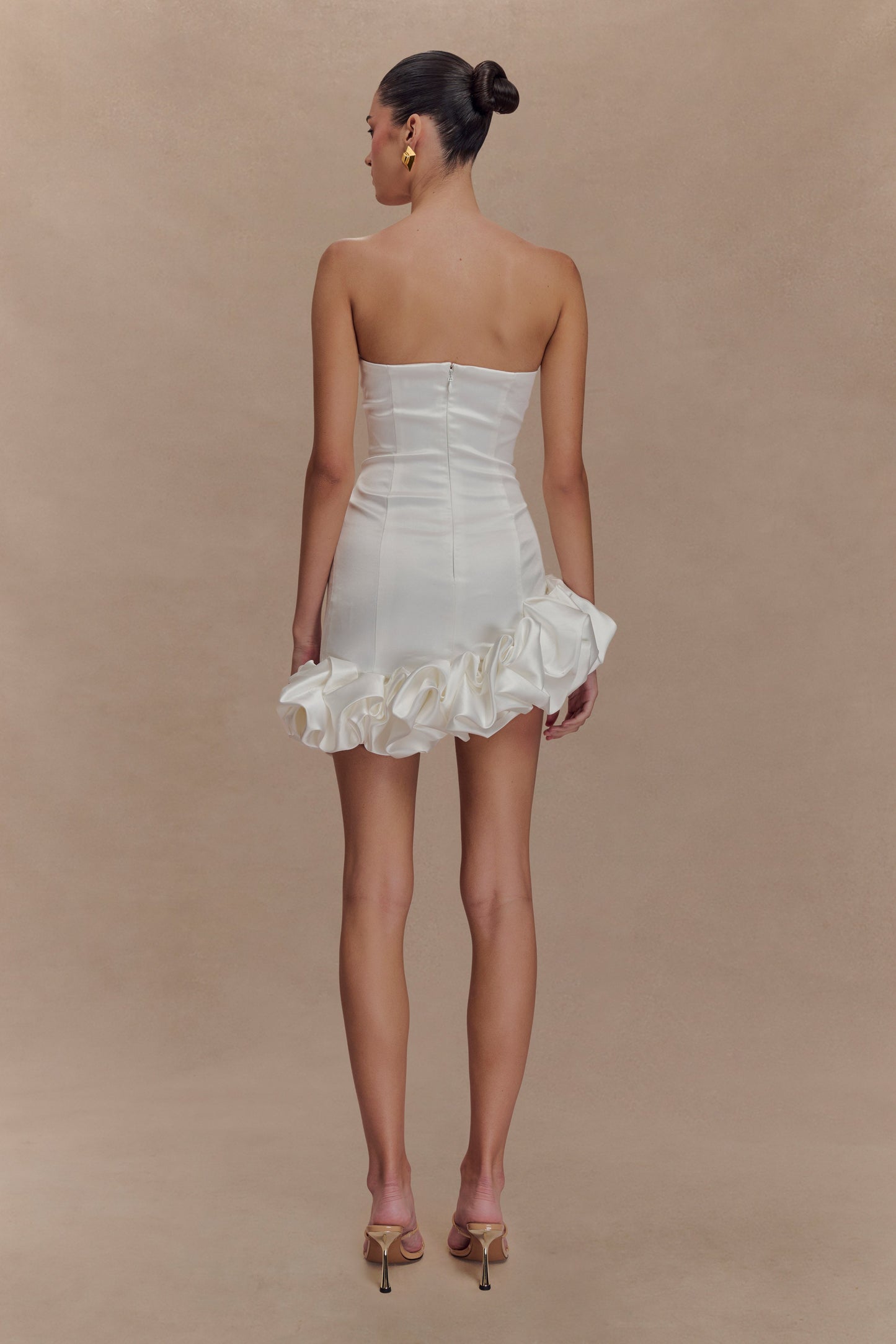 Mini-robe Alba à bulles - Blanche