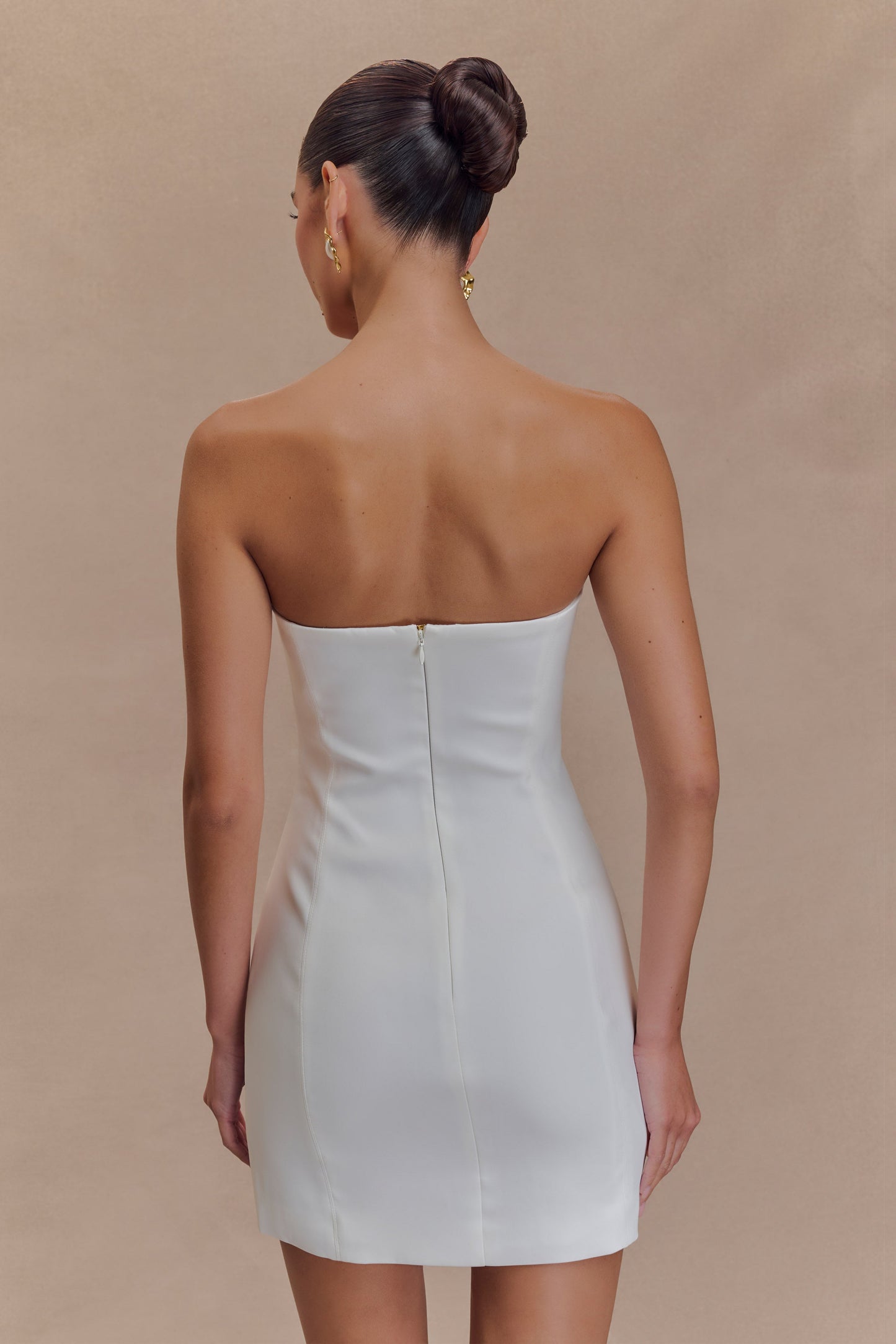 Mini-robe Maci en crêpe - Blanc