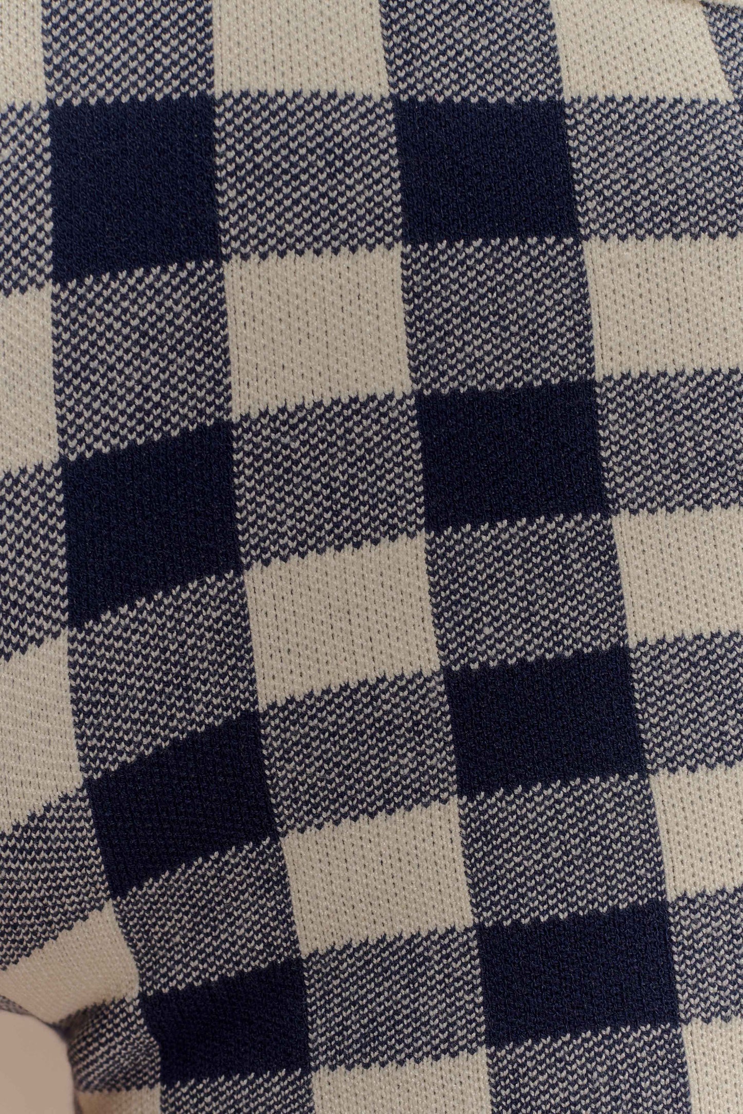 Short en tricot Marcie - Gingham marine