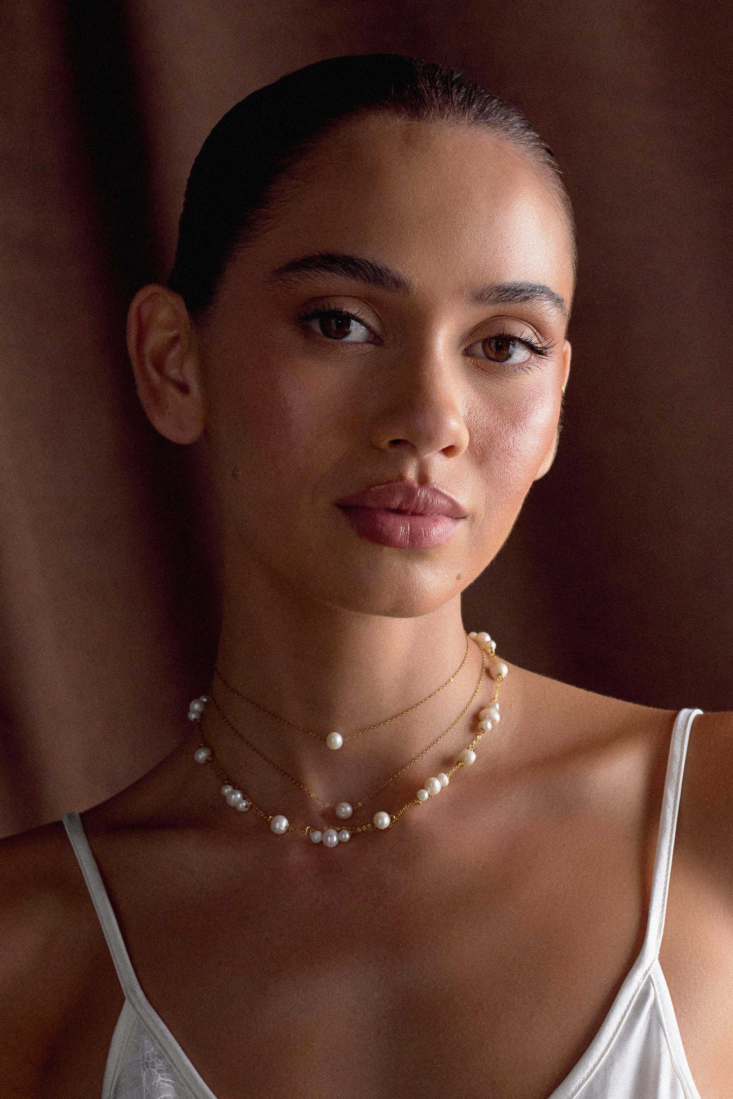 Collier perlé à plusieurs rangs Aryanne - Perle