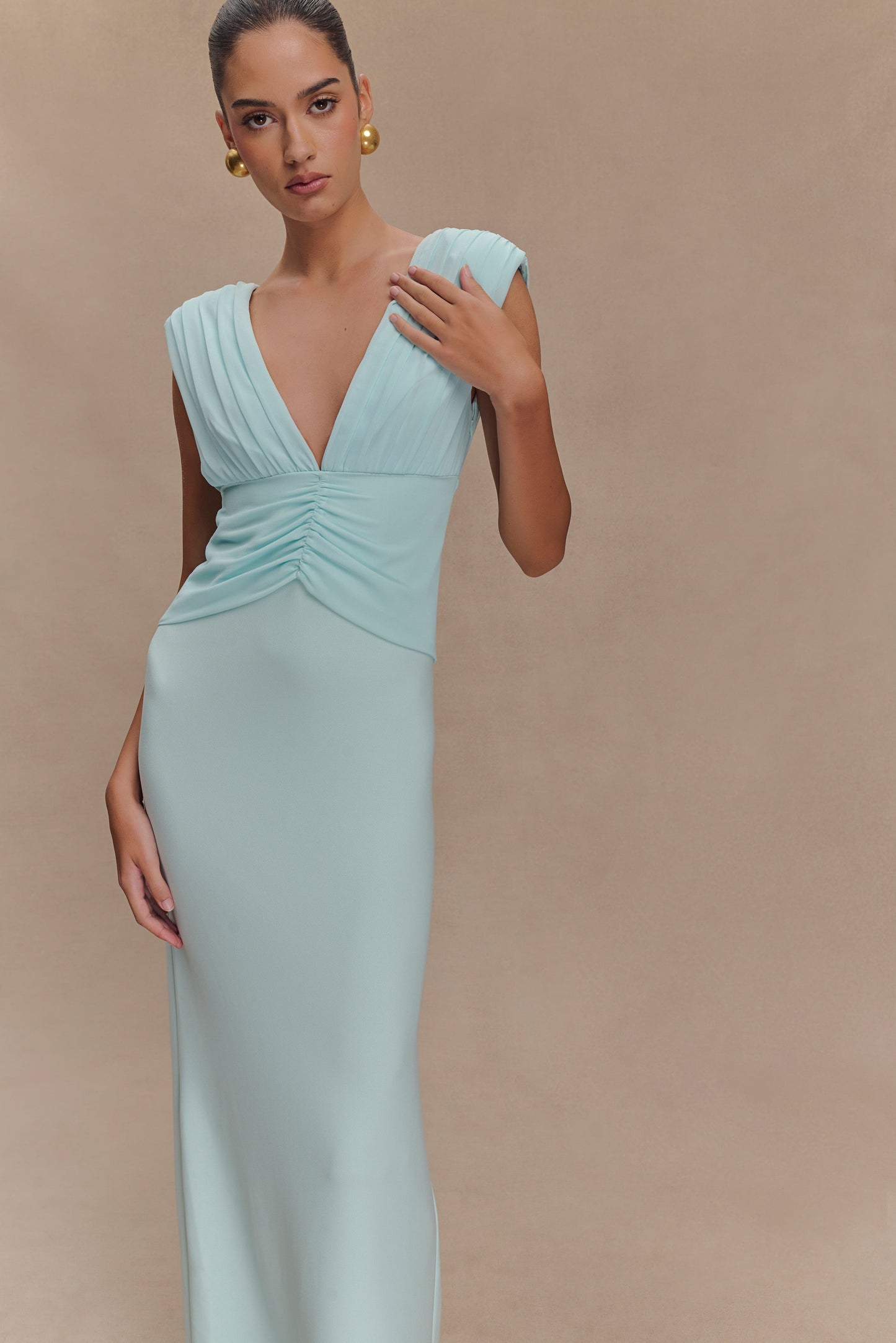 Robe Maxi Monique - Bleu Glace