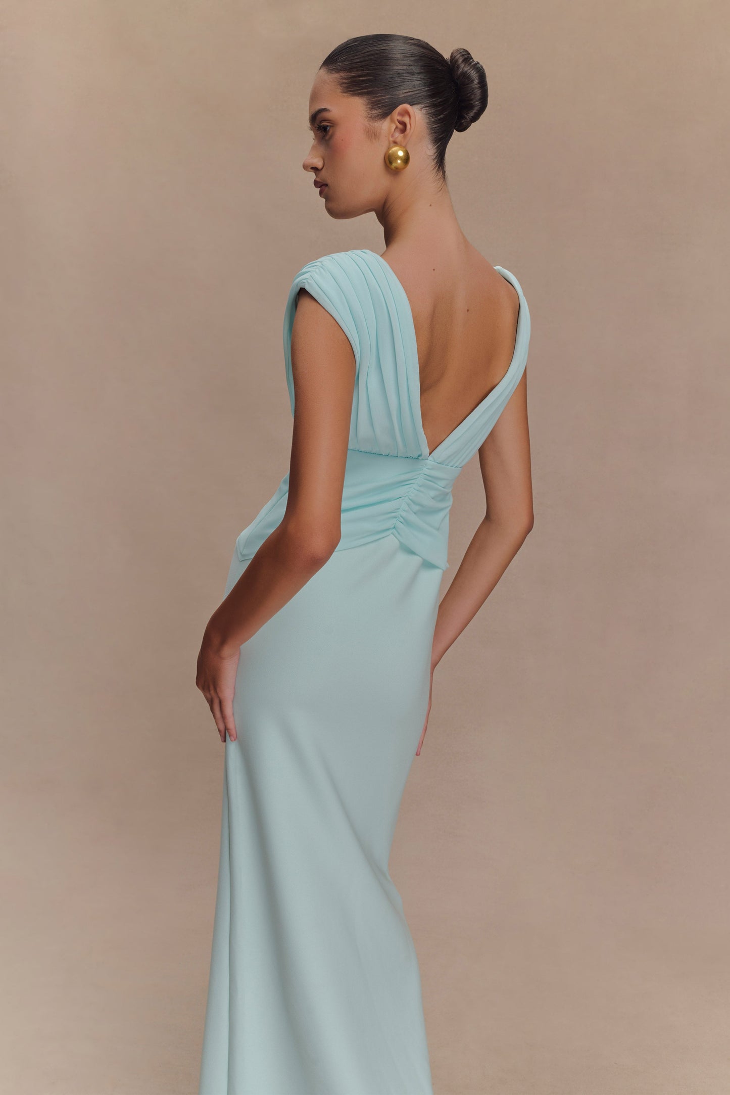 Robe Maxi Monique - Bleu Glace