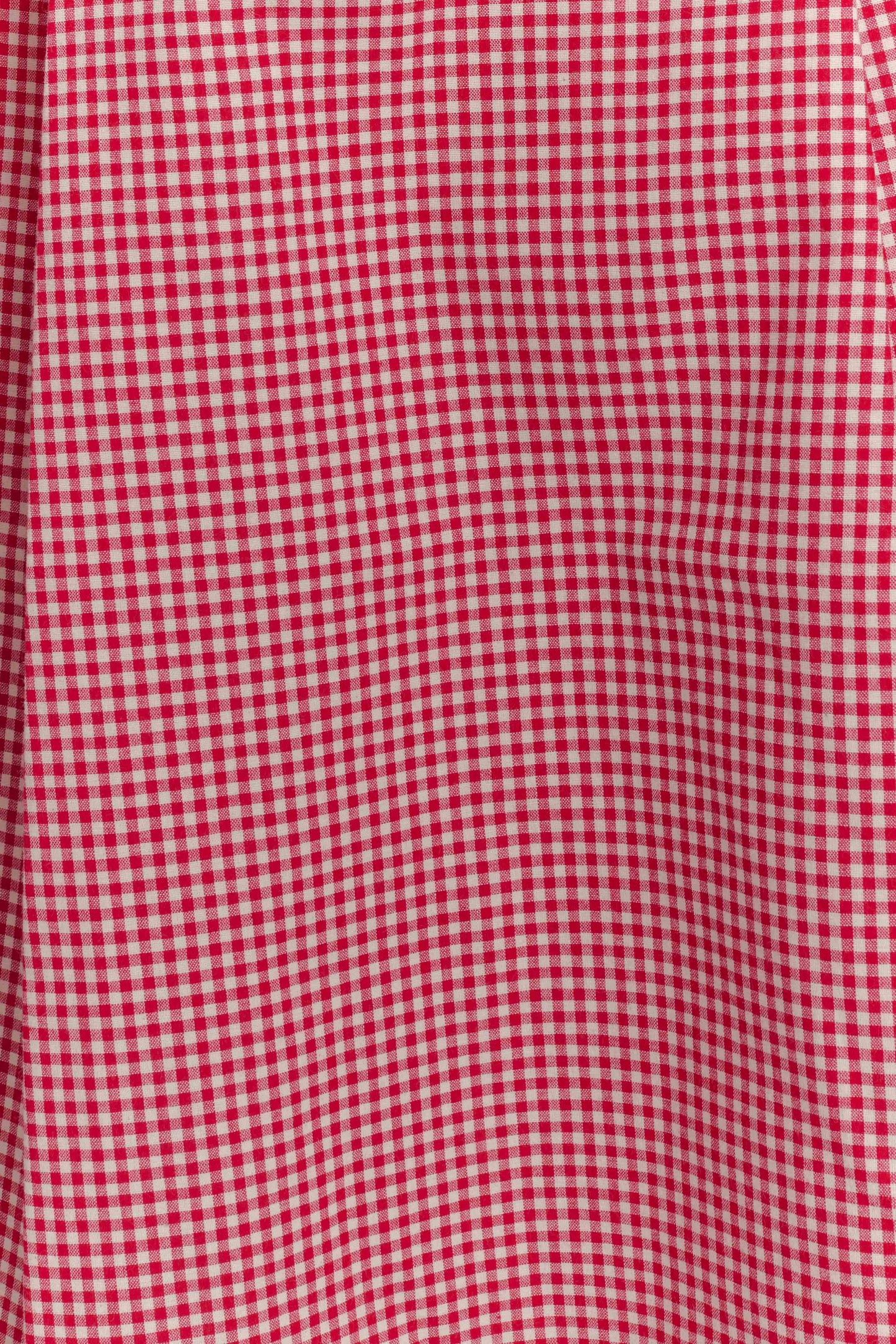 Juana, robe midi à col montant - carreaux rouges