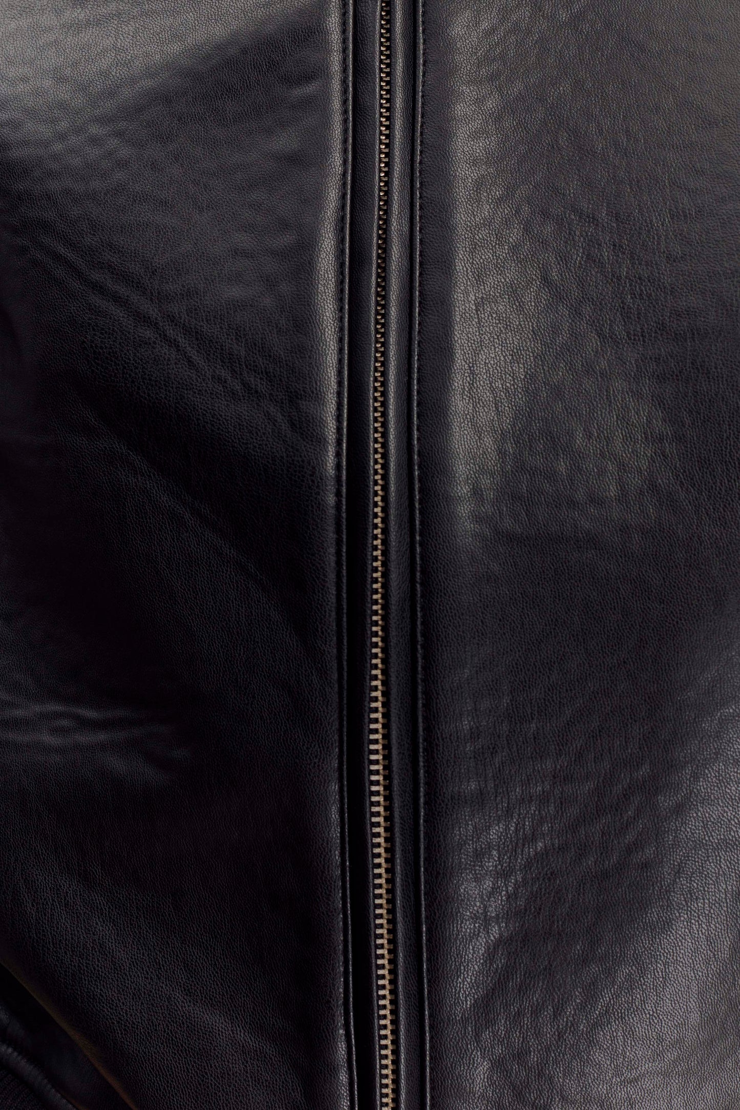 Bomber en simili cuir Codi - Noir