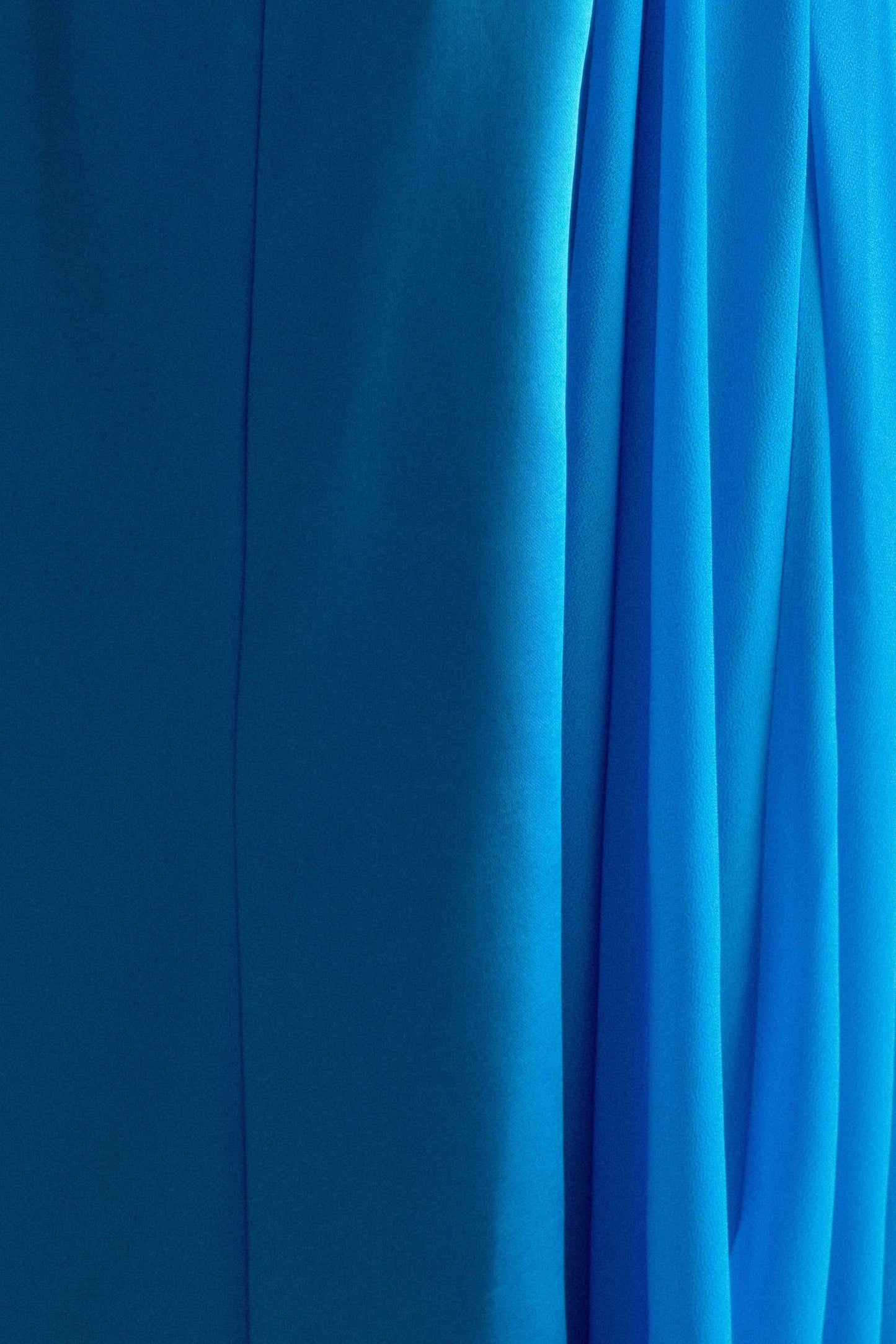 Robe Maxi Satin Sans Bretelles Rosella - Bleu Cyan