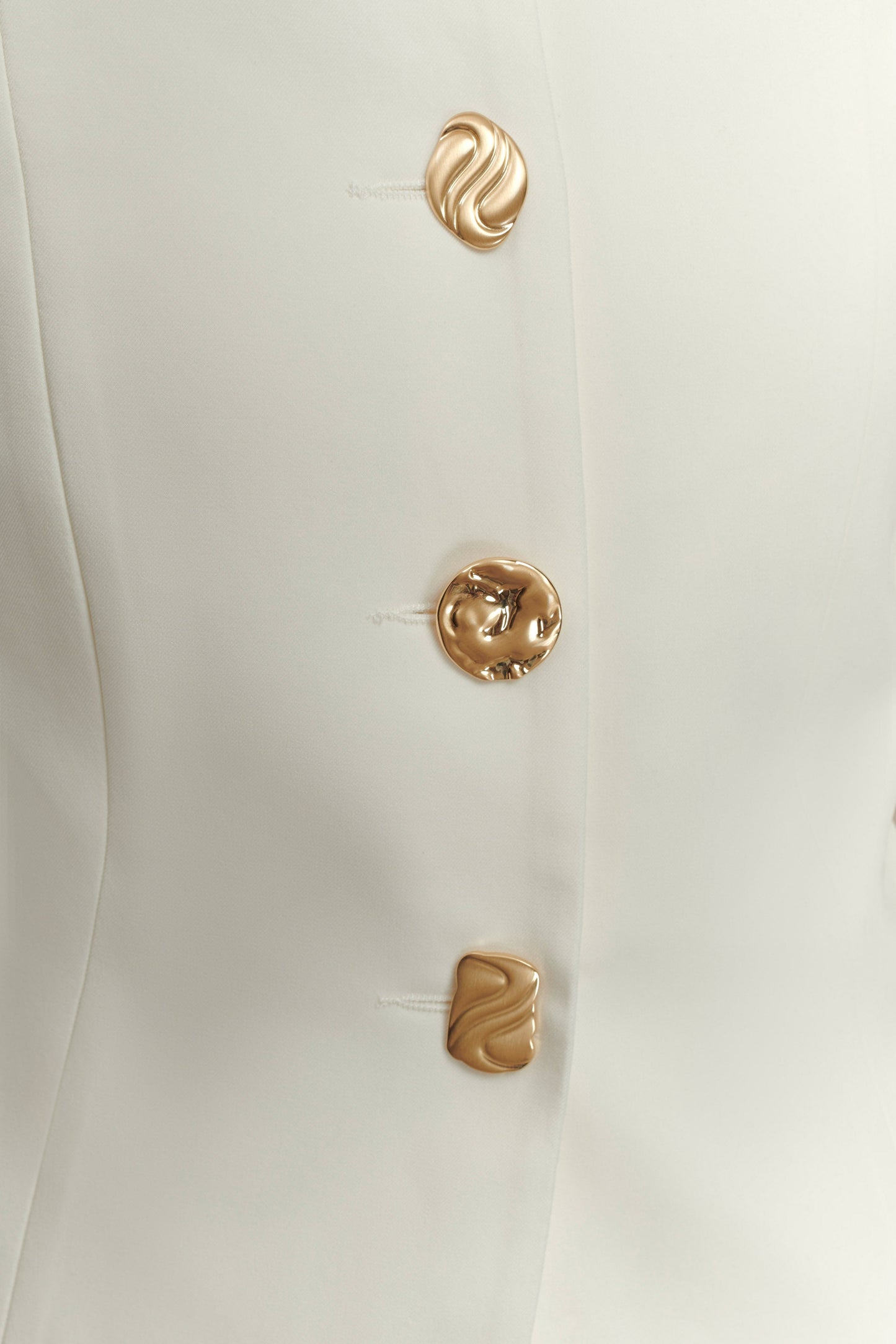 Blazer Asia à boutons mixtes - Ivoire