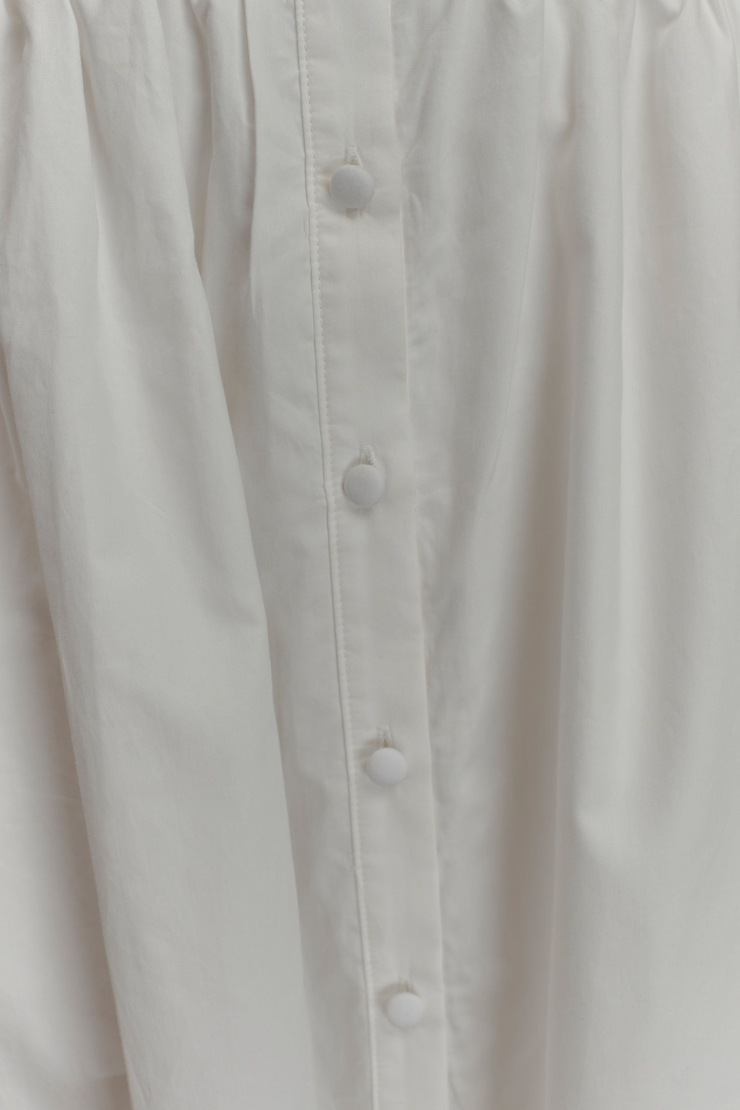 Robe midi à col montant Cindy - Blanc