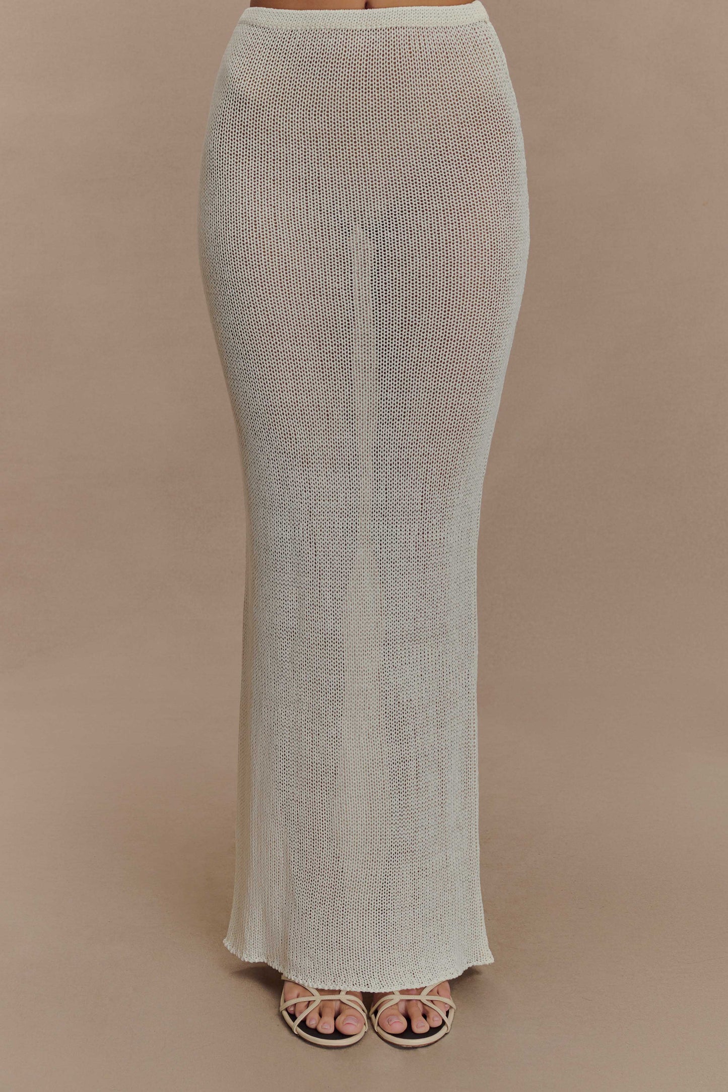 Jupe Maxi Tricot Reagan - Blanche