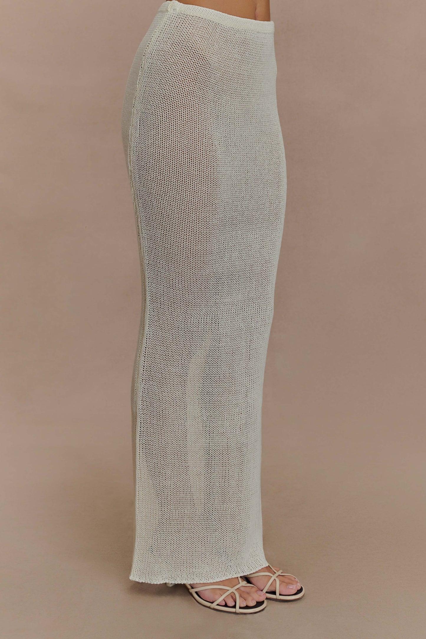 Jupe Maxi Tricot Reagan - Blanche