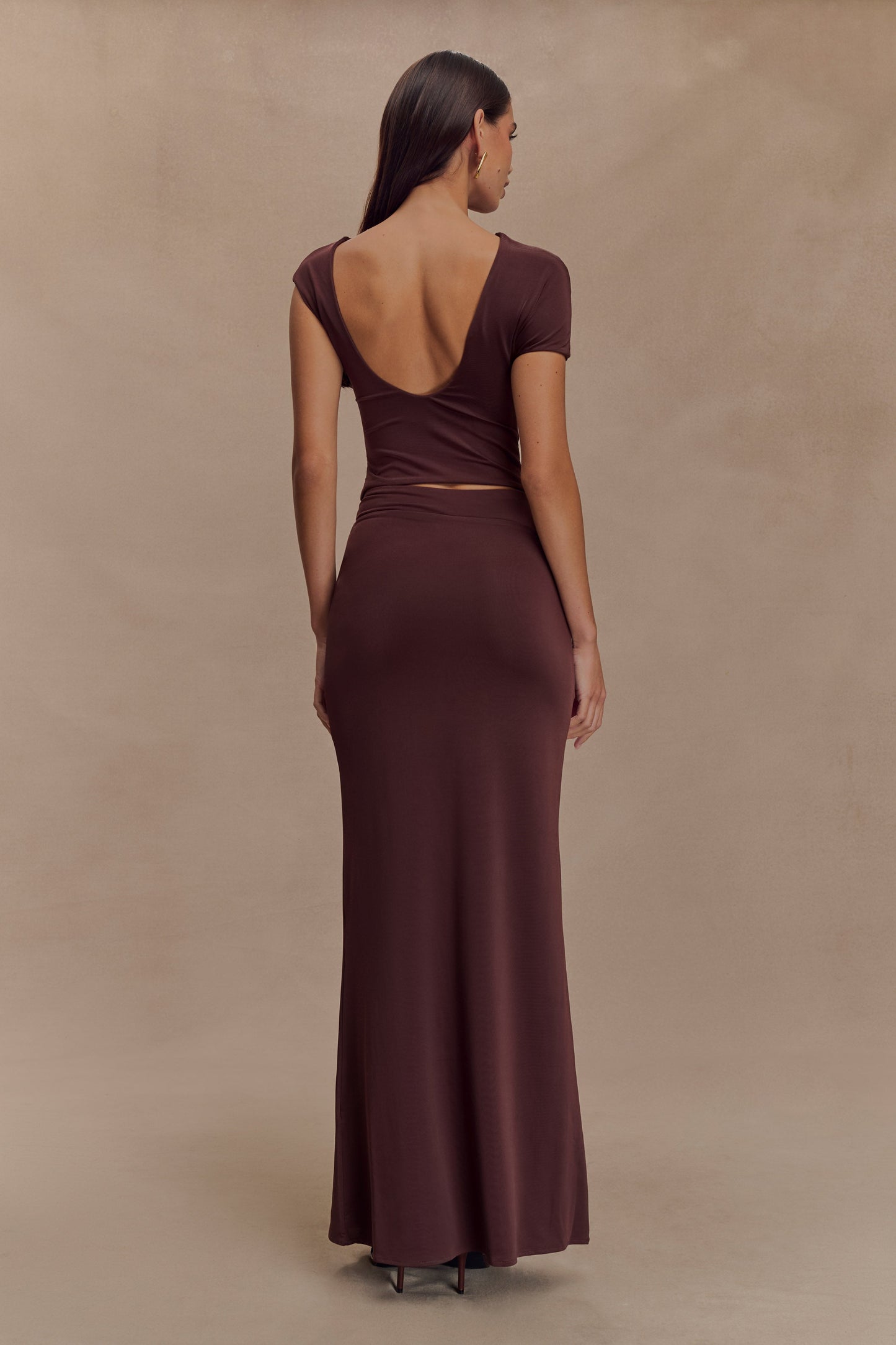 Haut à torsade Slinky de Haven - Chocolat