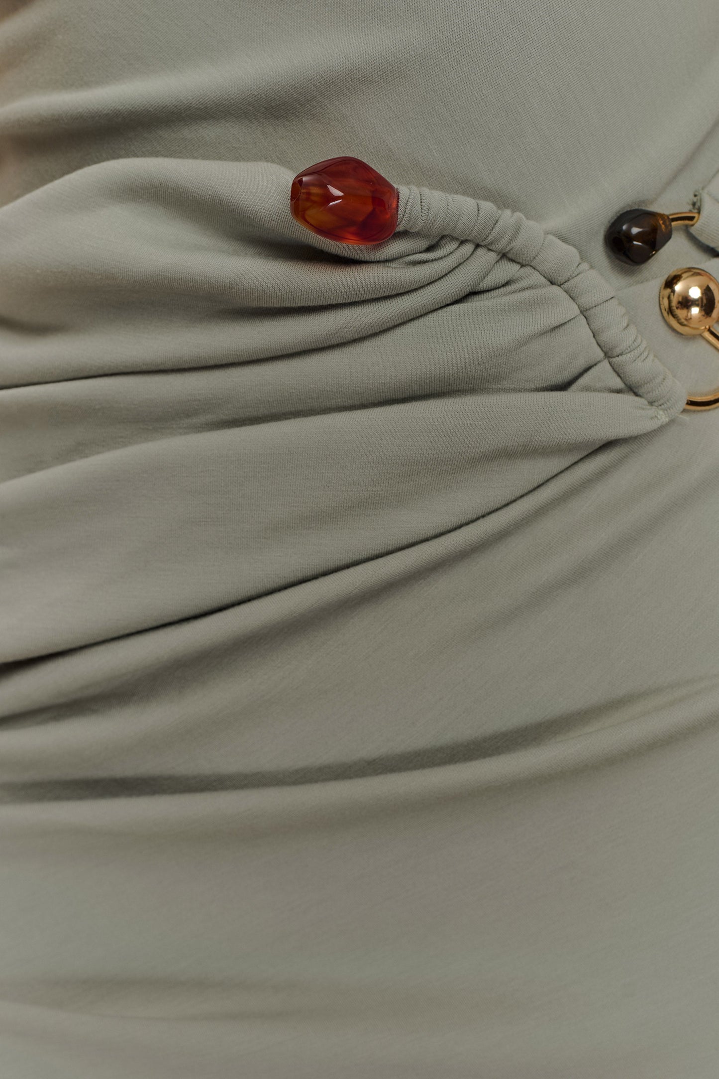 Robe midi en jersey scuba Kendra avec accessoires - SAGE