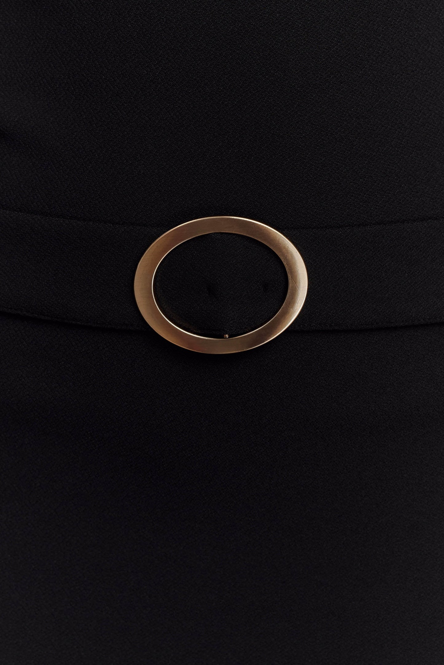 Mini-robe en crêpe extensible Scheana - Noir