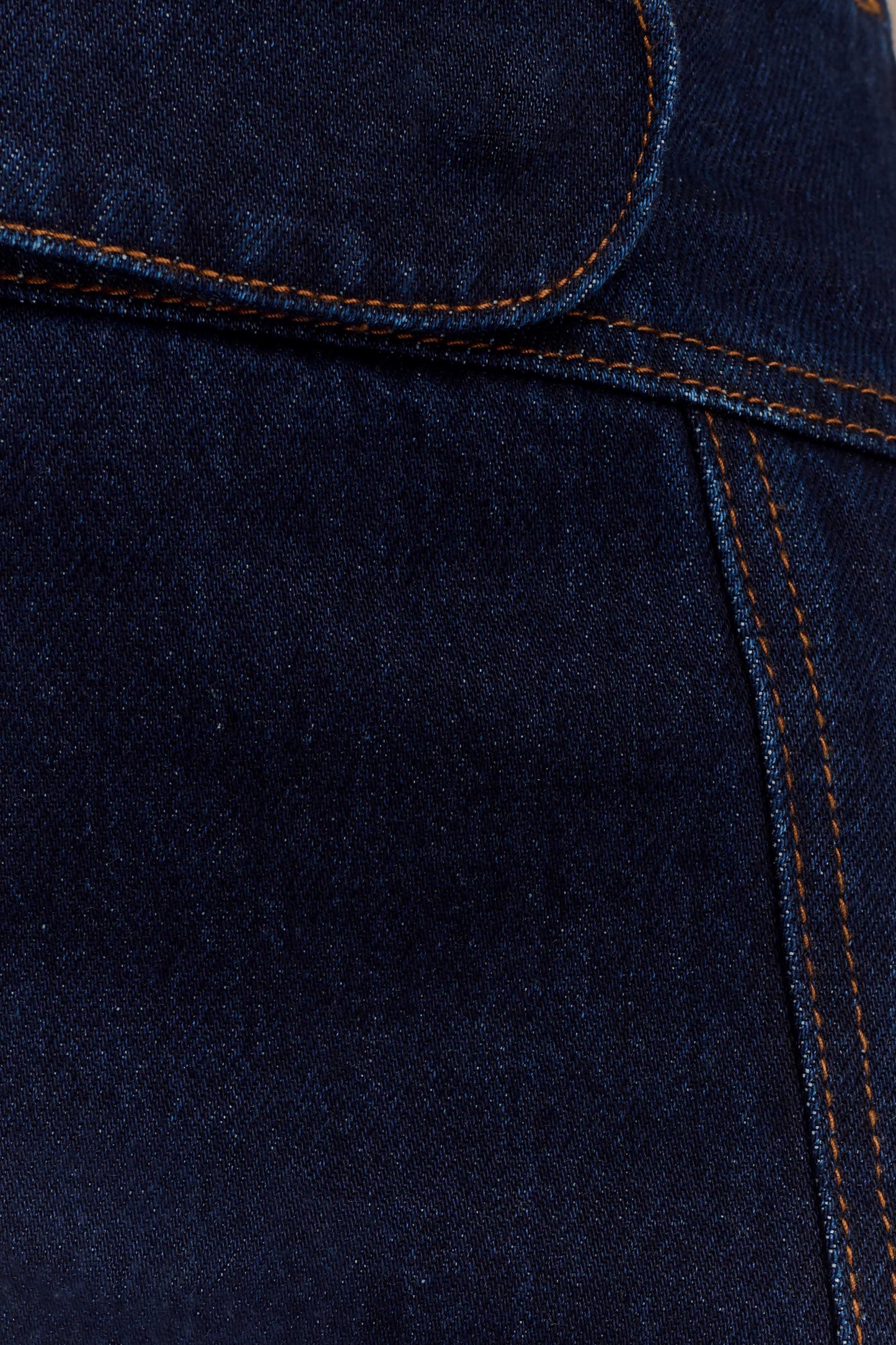 Short-jupe micro en jean Fallon - Bleu indigo