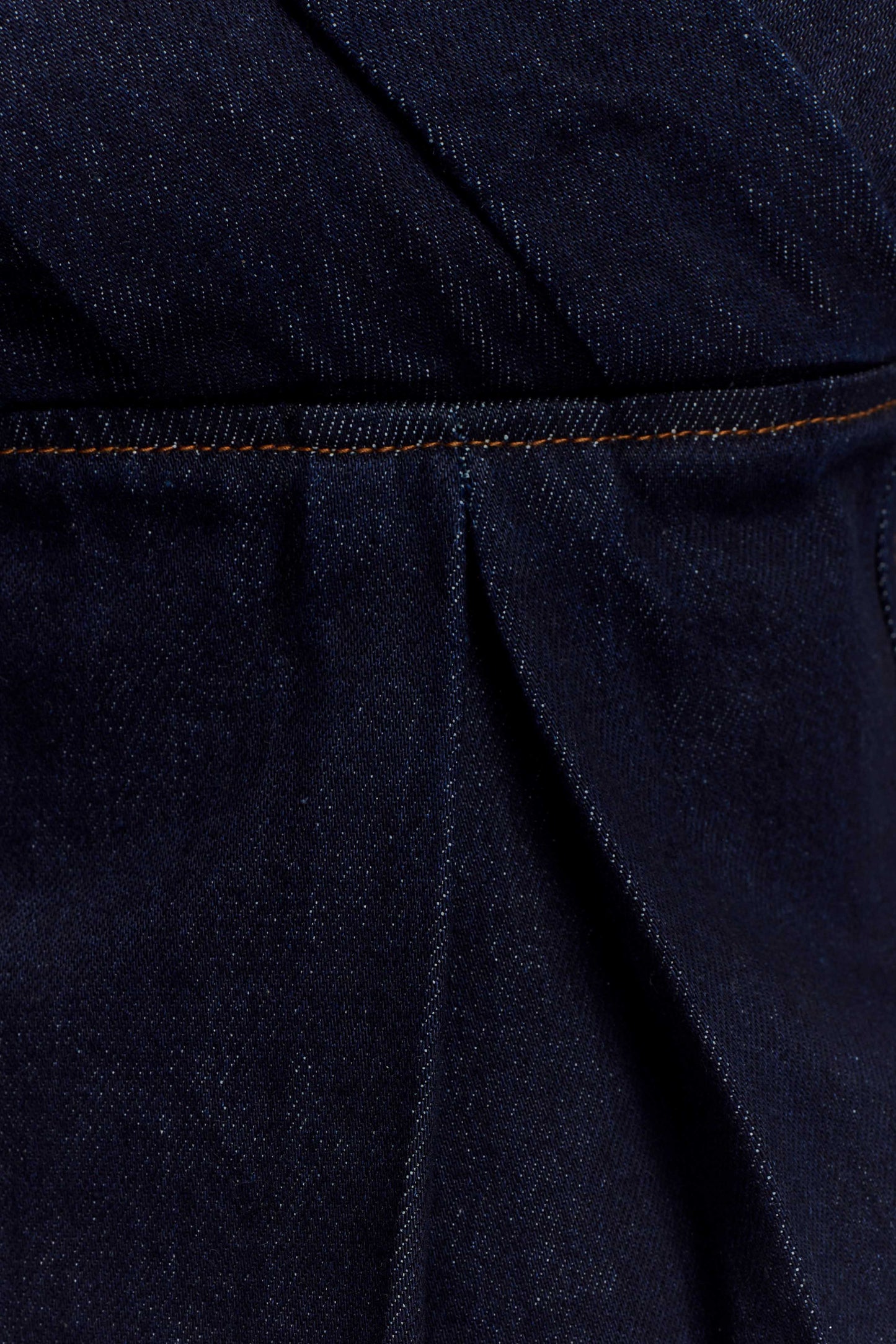 Rayne Haut en jean à épaules dénudées - Bleu indigo