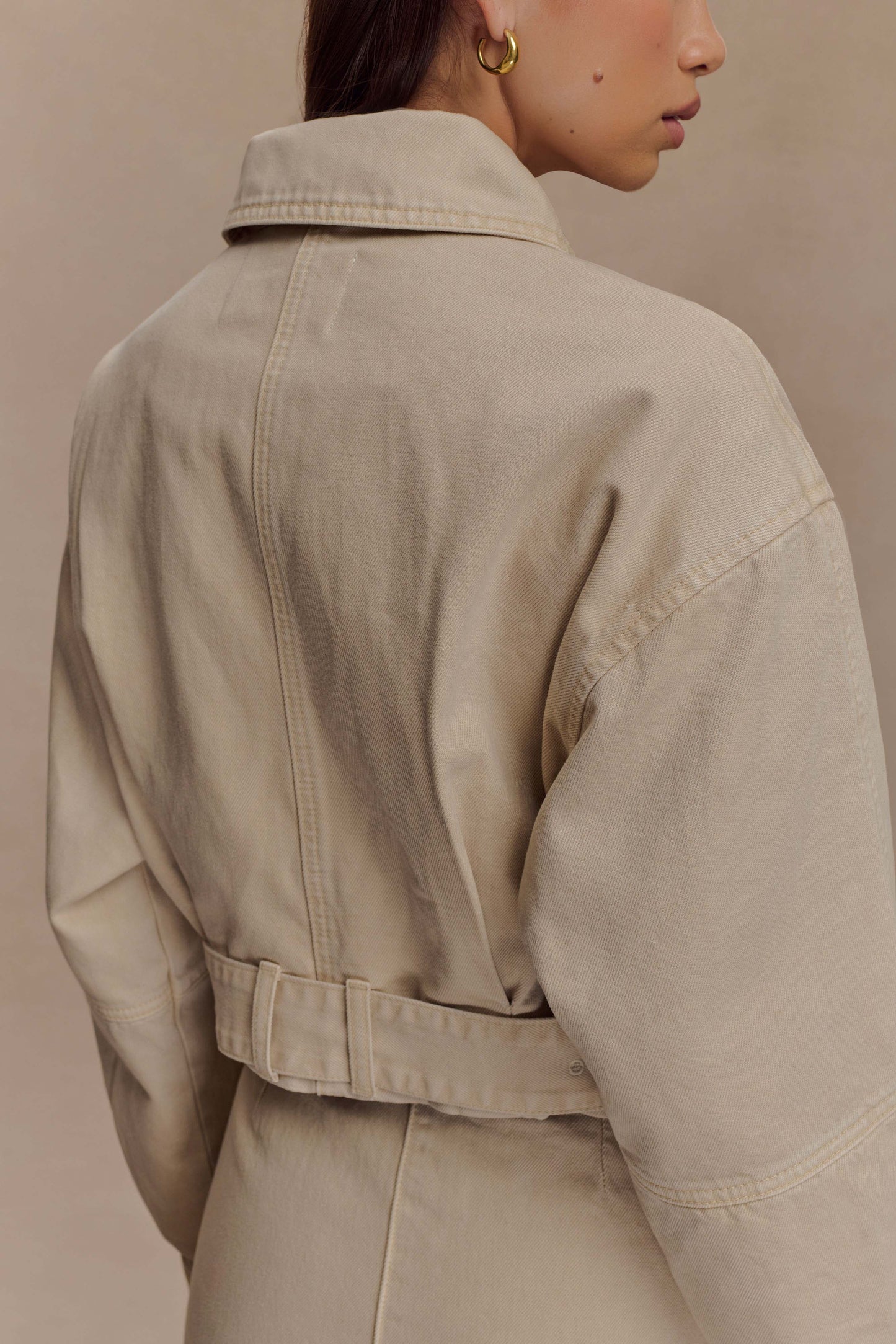 Veste en jean courte Fallon - Lavage pierre