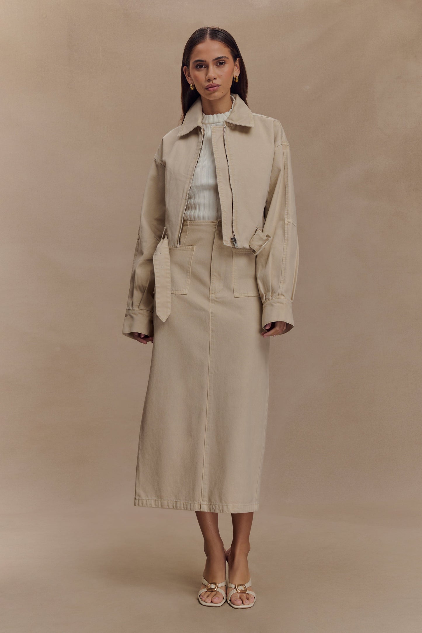 Veste en jean courte Fallon - Lavage pierre