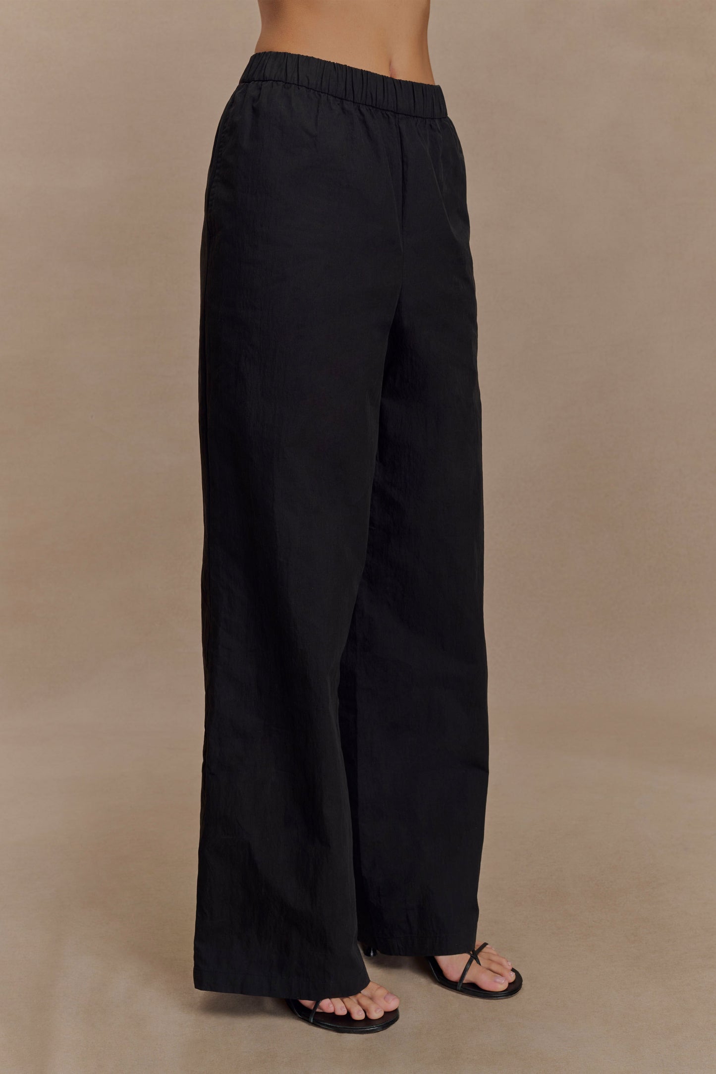 Pantalon large en coton Campbell - Noir