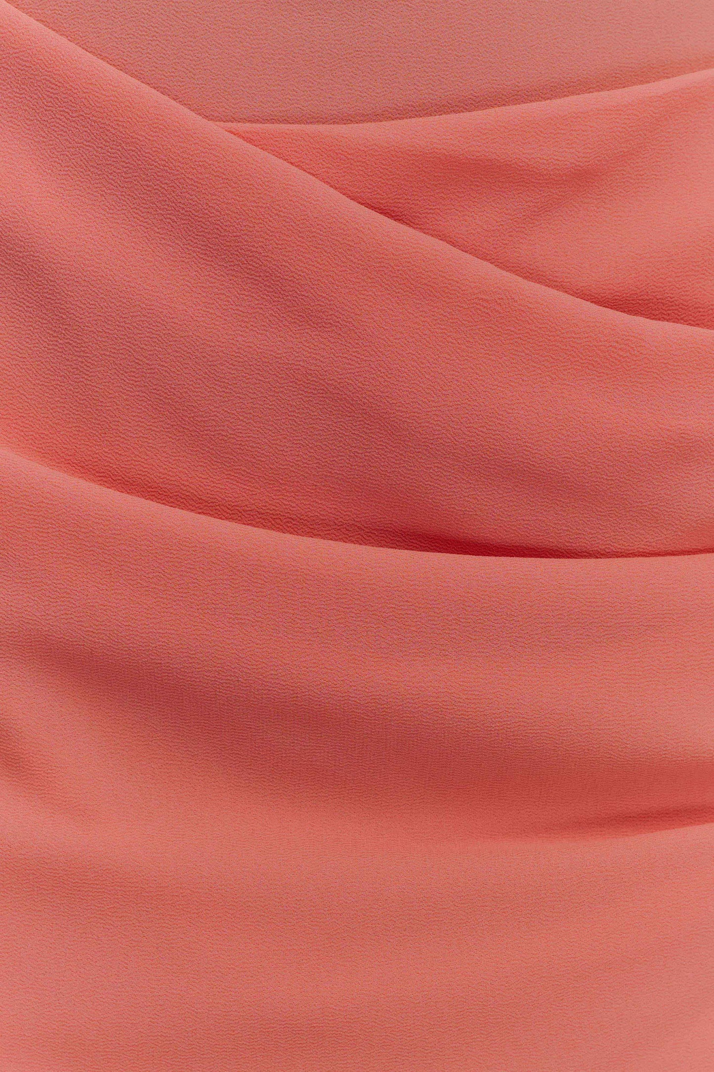 Robe Maxi en Chiffon à Drapé Daria - Nectarine Pâle