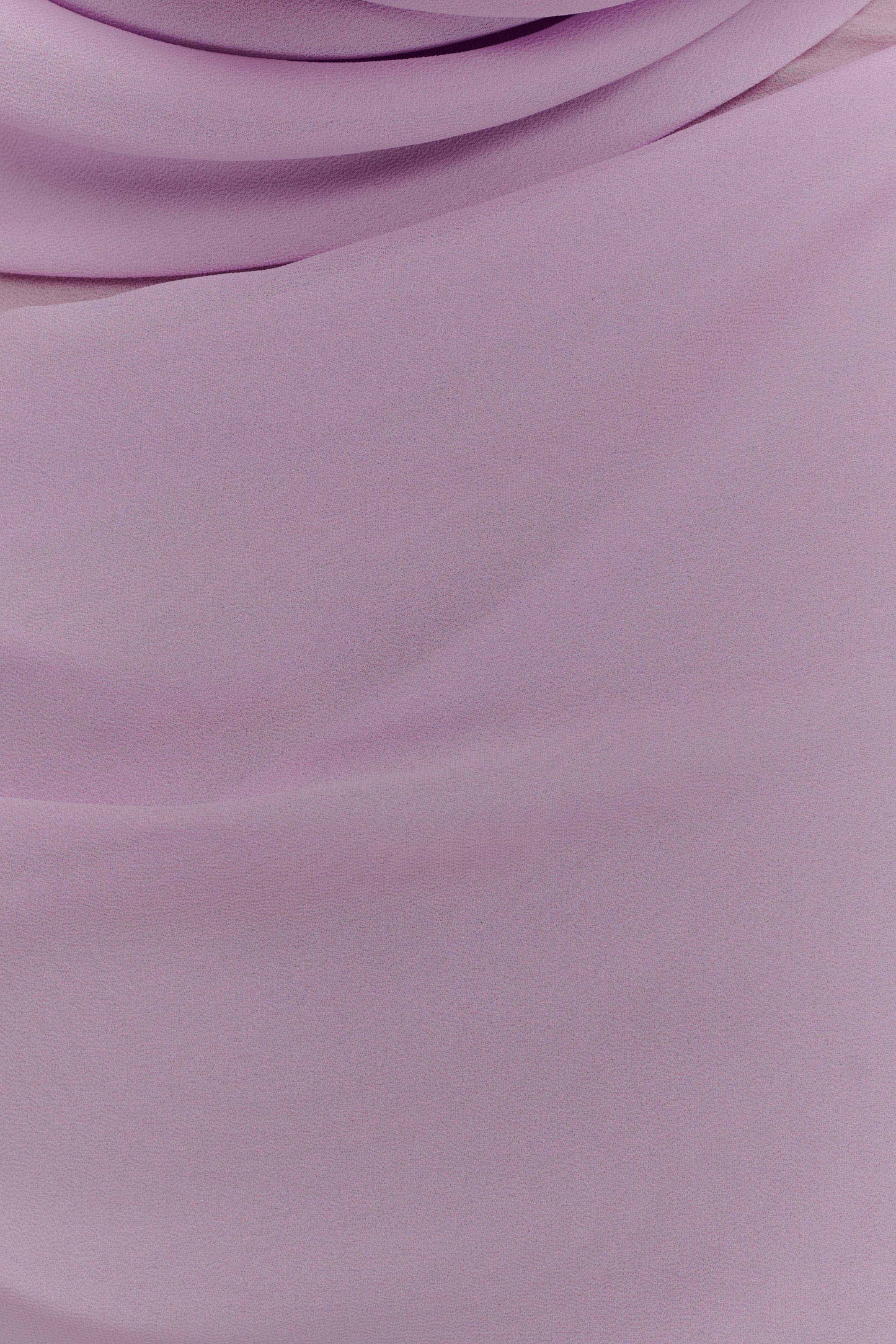 Robe Maxi en Chiffon à Drapé Daria - Lilas Clair