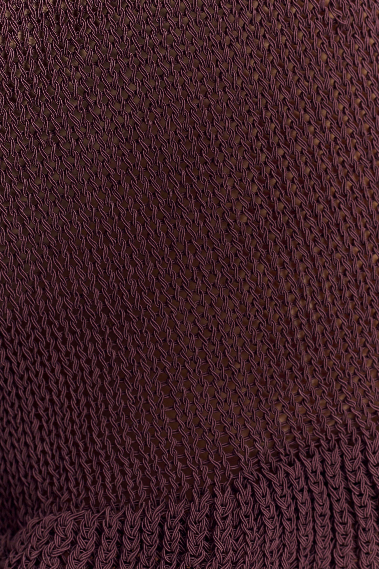 Shorts à volants en tricot Eleanor - Chocolat