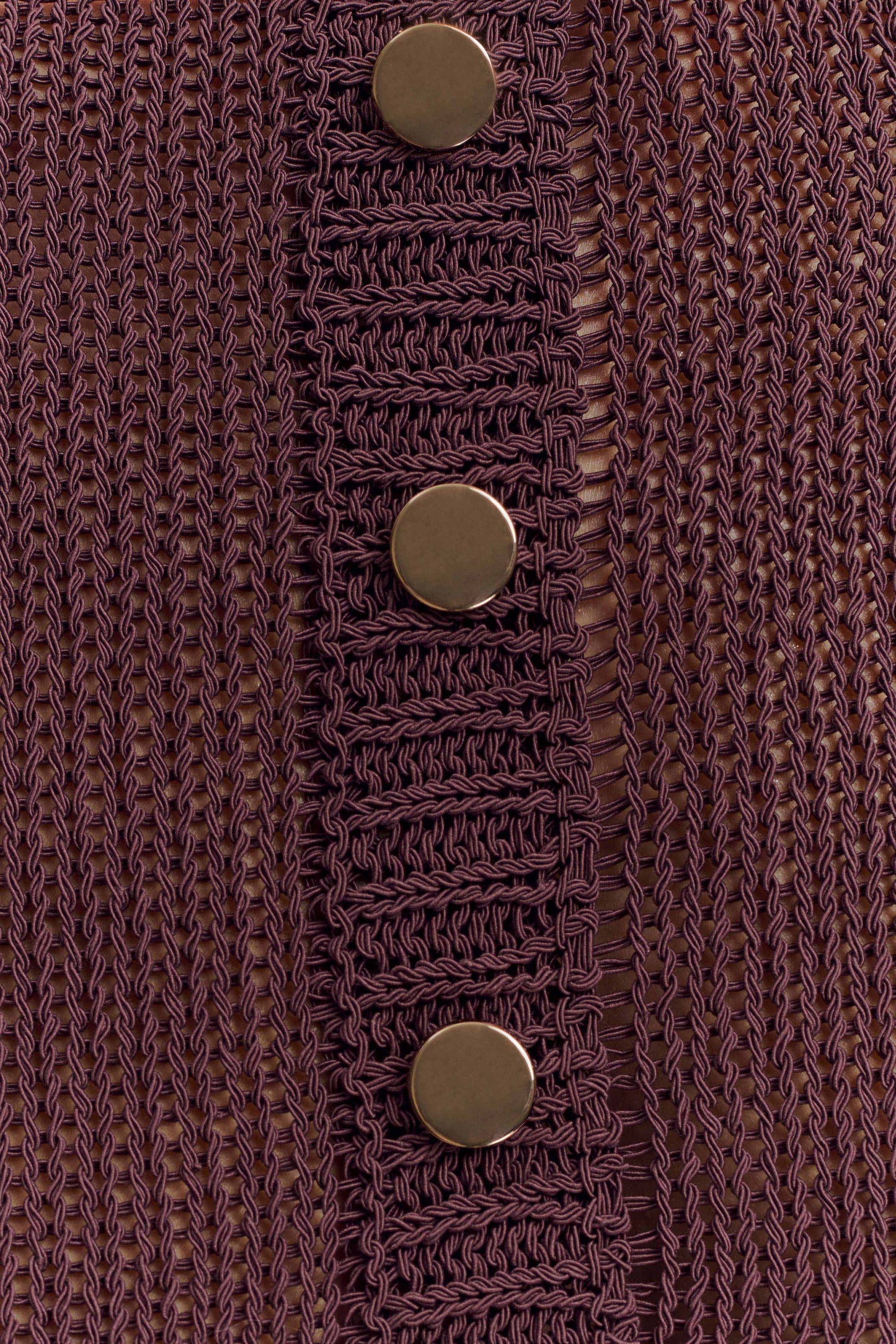 Cardigan à volants en tricot Eleanor - Chocolat