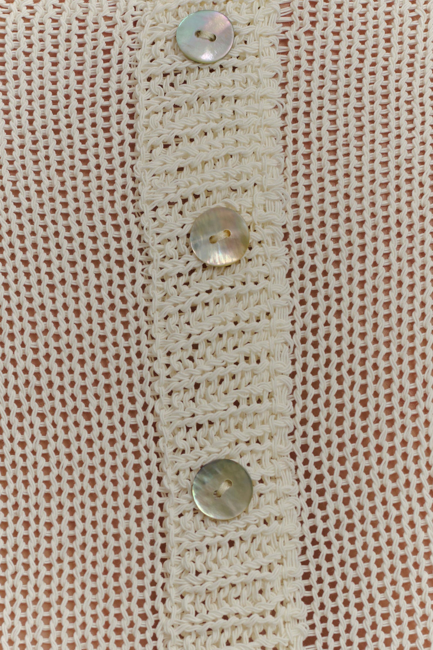 Cardigan à volants en tricot Eleanor - Blanc