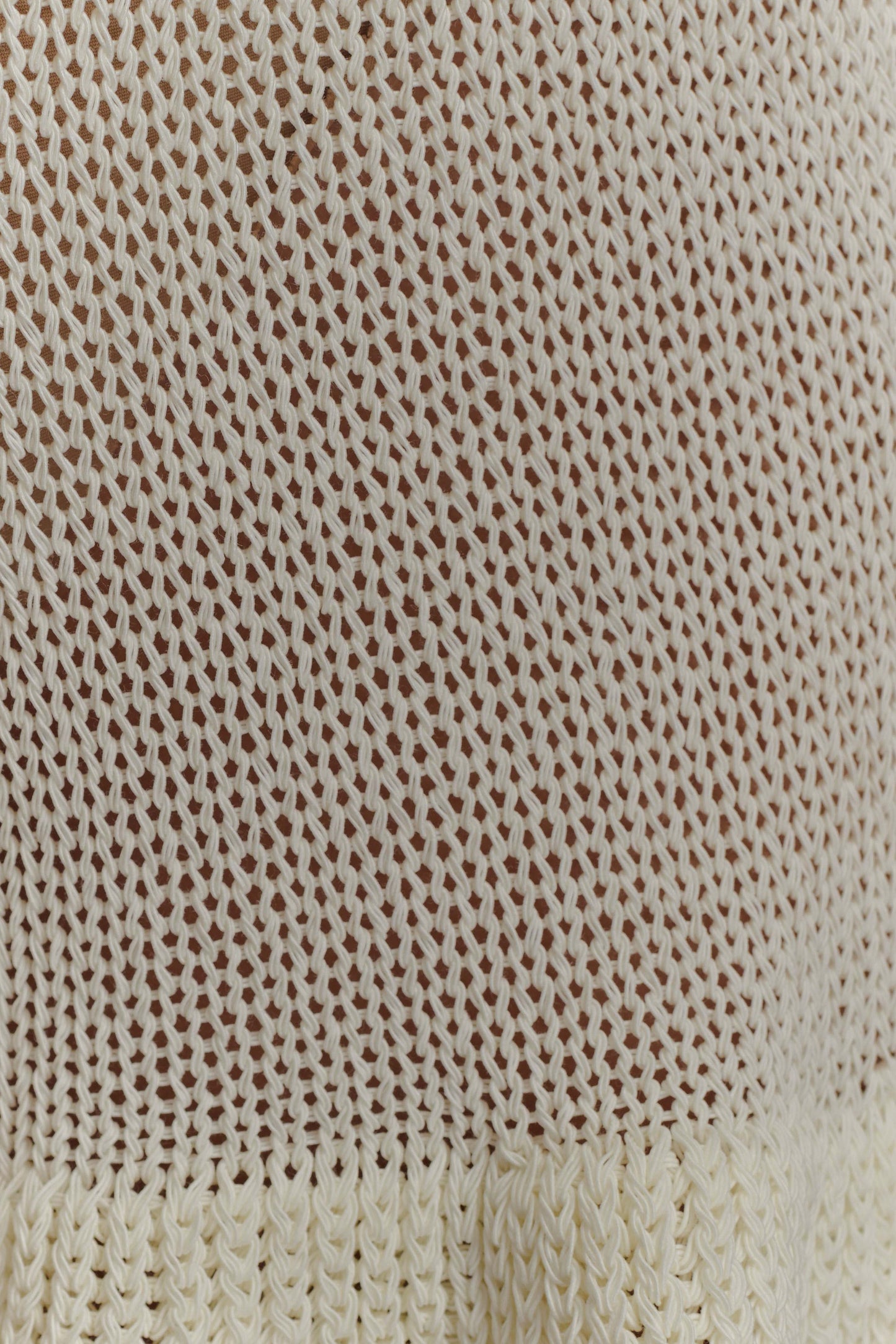 Shorts en tricot à volants Eleanor - Blanc