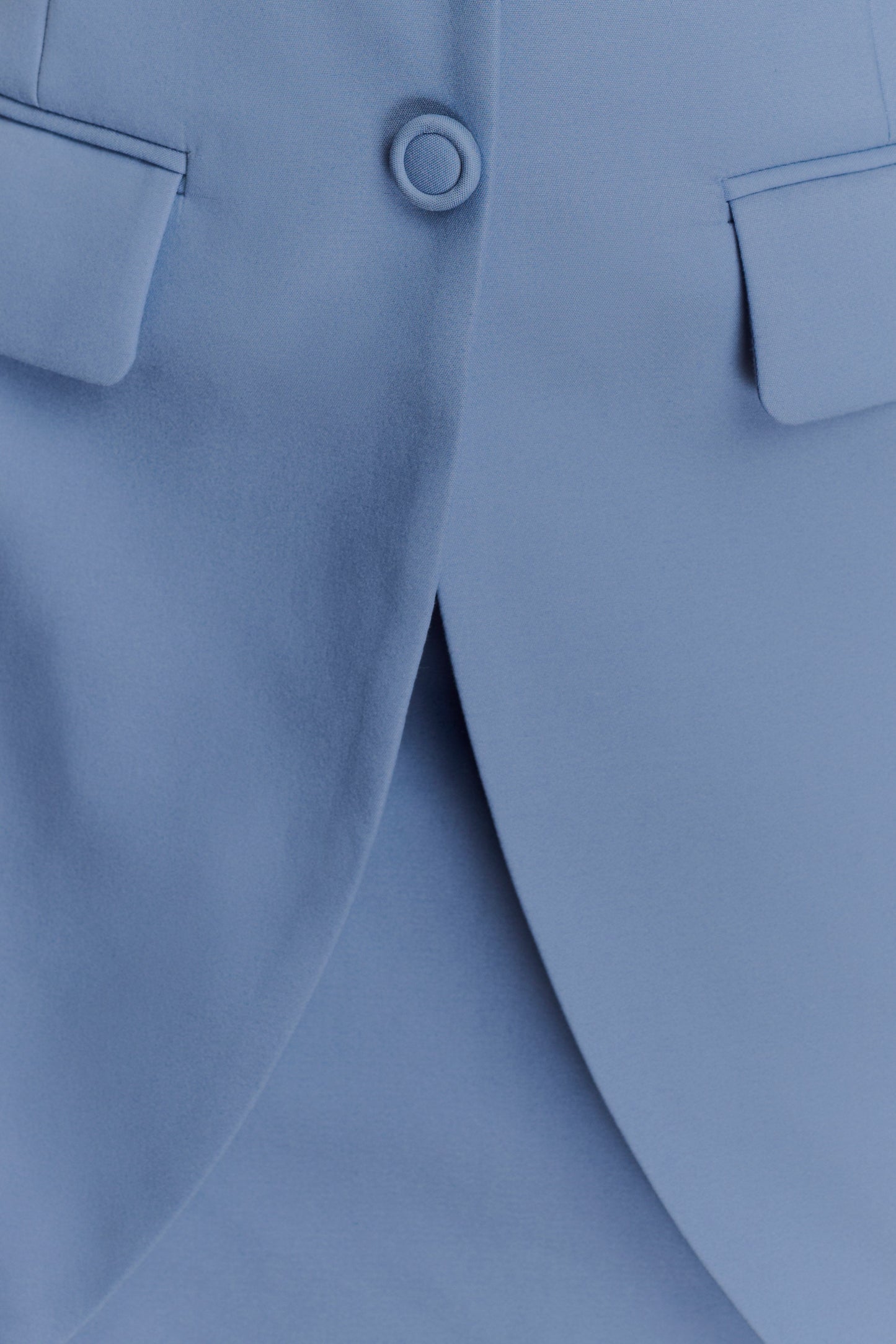 Robe mini halter Ruth Cotton - Bleu océan