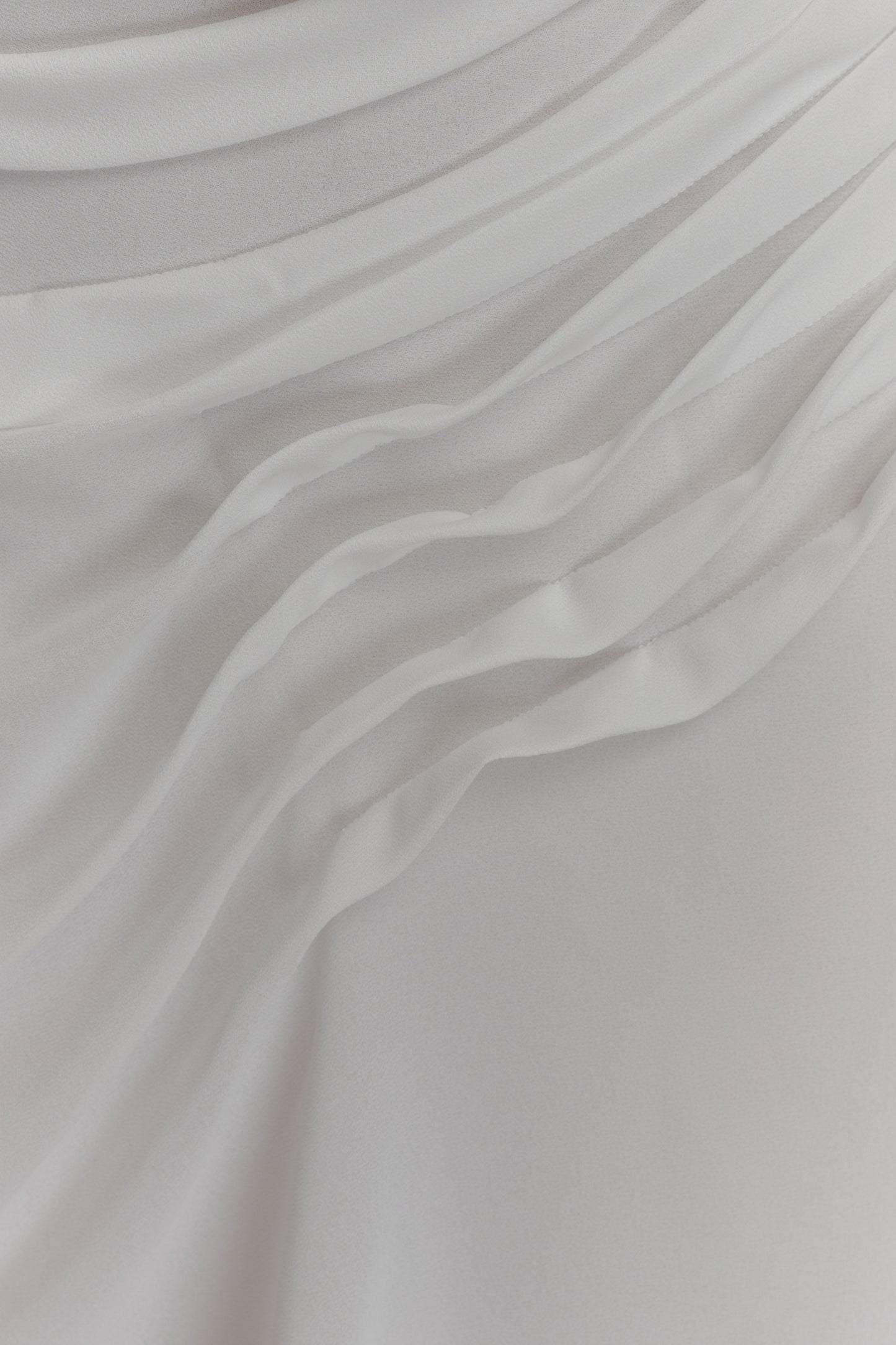 Robe mini en mousseline Oria - Blanche