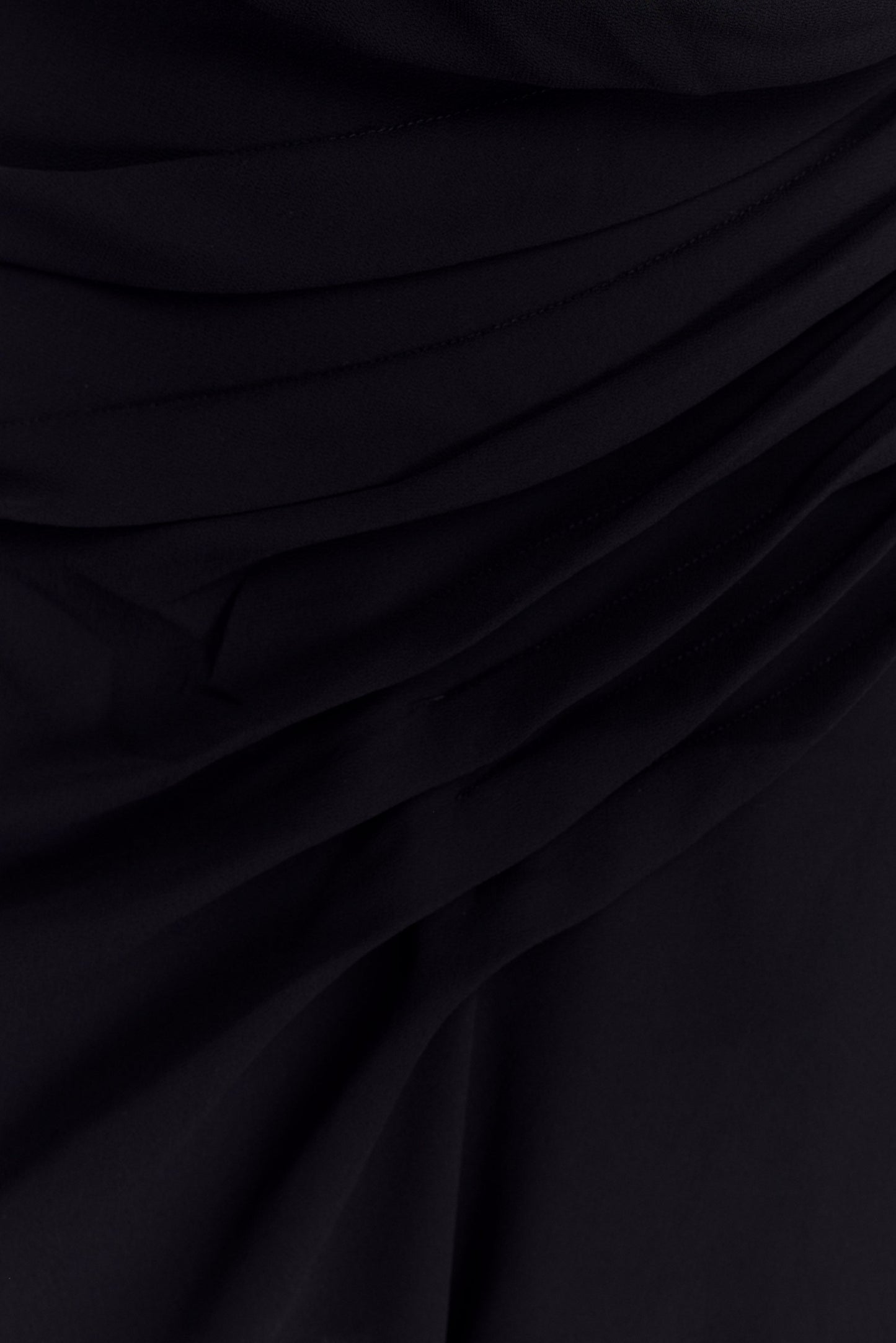 Robe mini en mousseline Oria - Noir