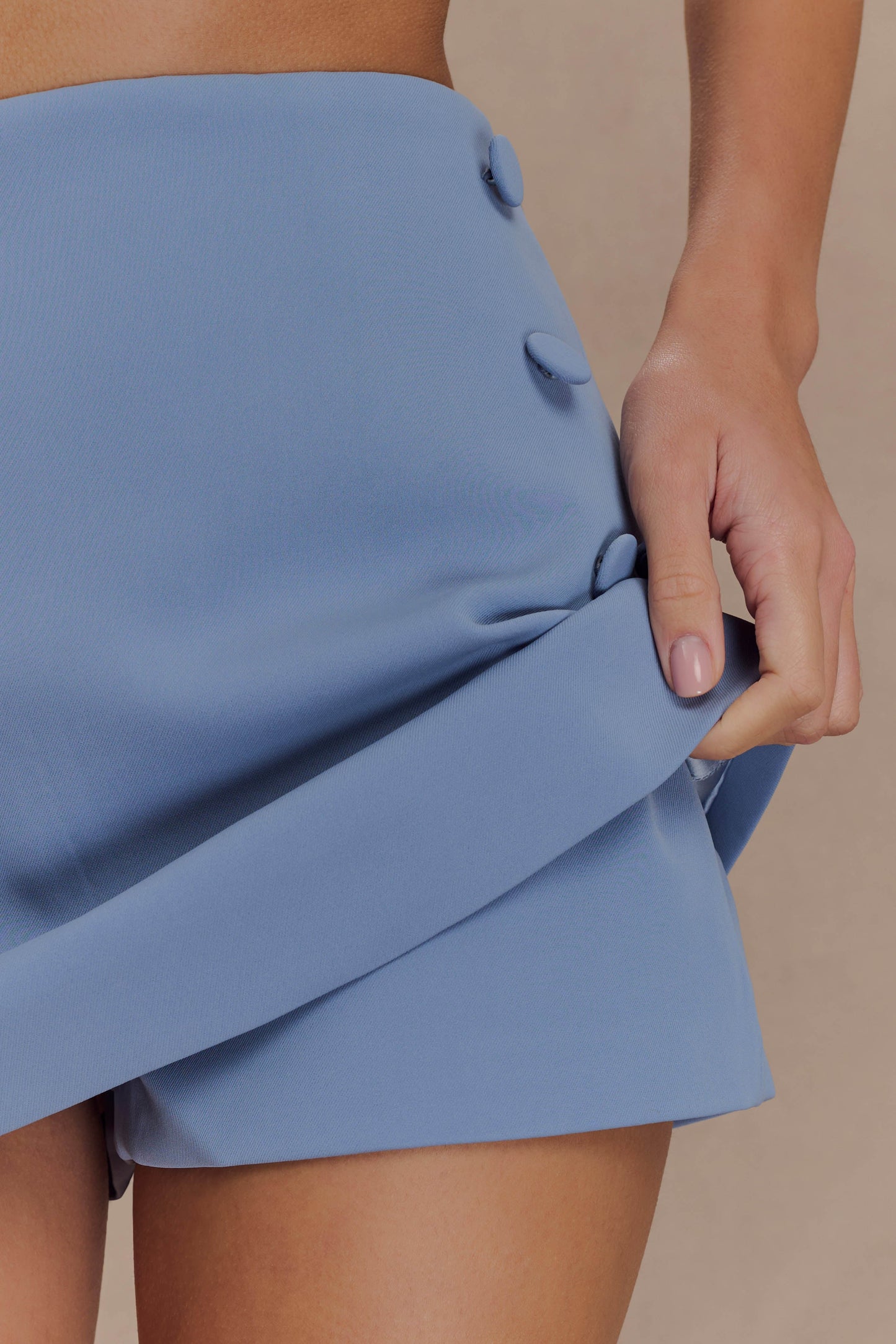Mini-jupe-pantalon Jaime - Bleu océan