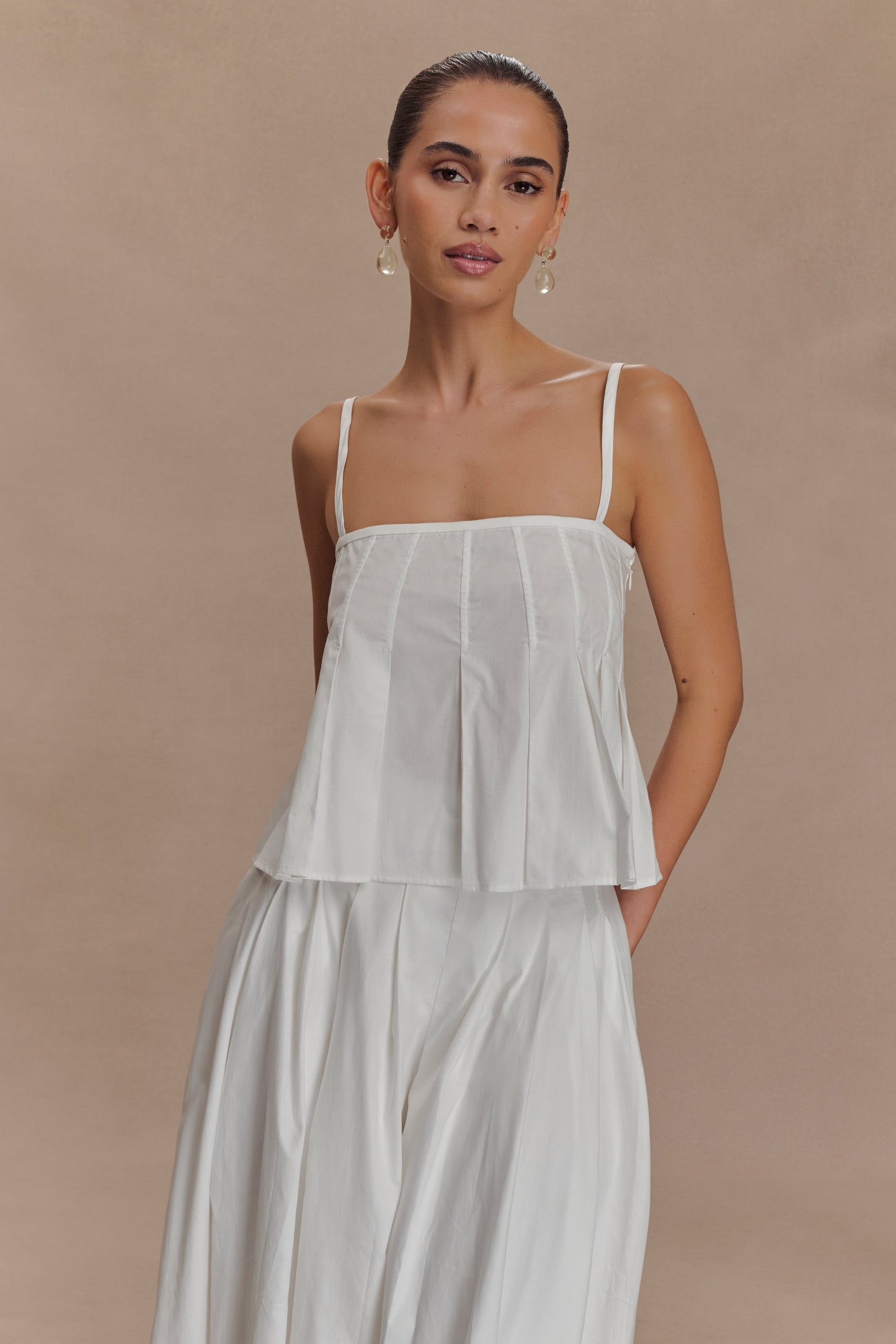 Mae - Haut en coton - Blanc