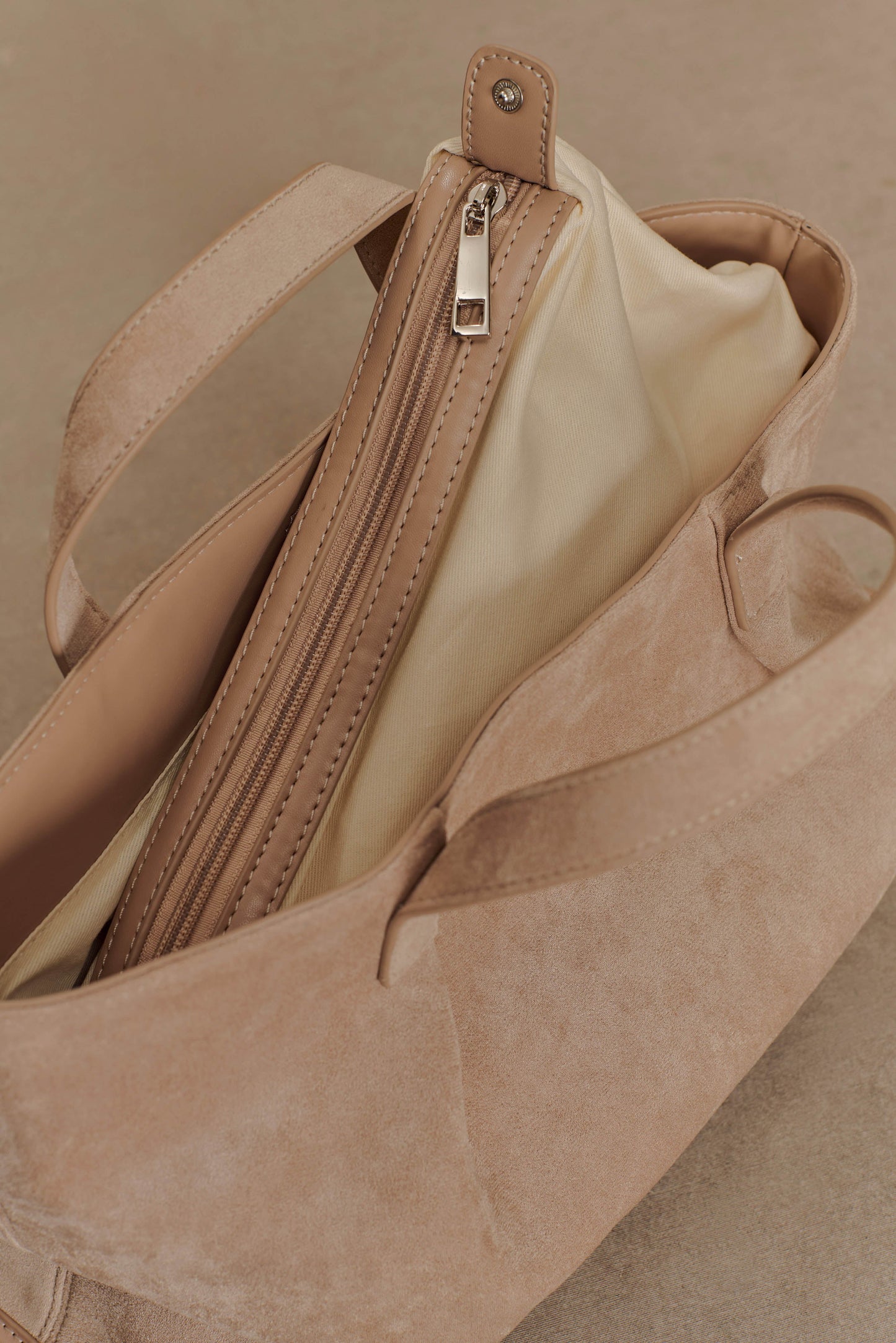 Sac en suède synthétique Baylor - Naturel