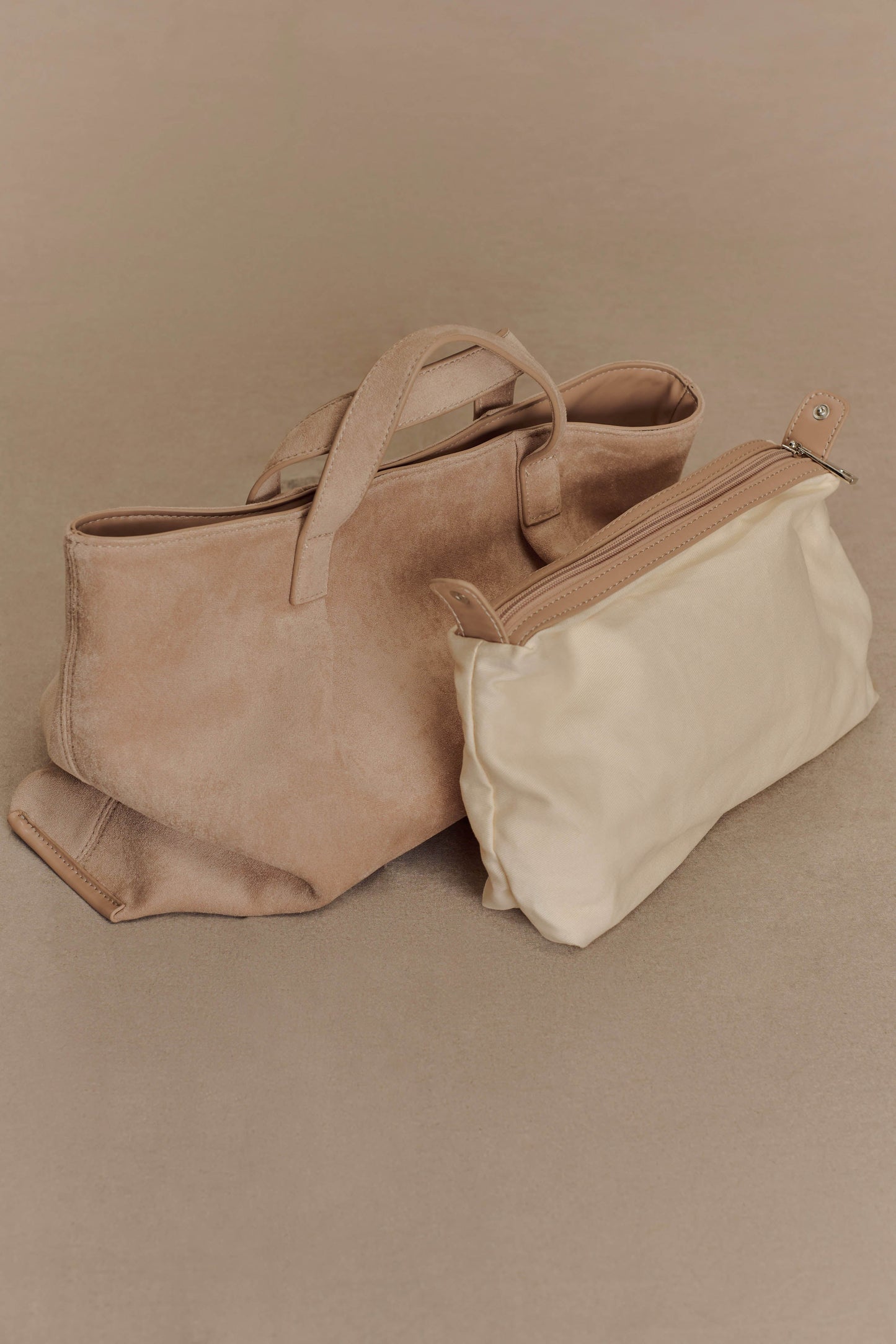 Sac en suède synthétique Baylor - Naturel