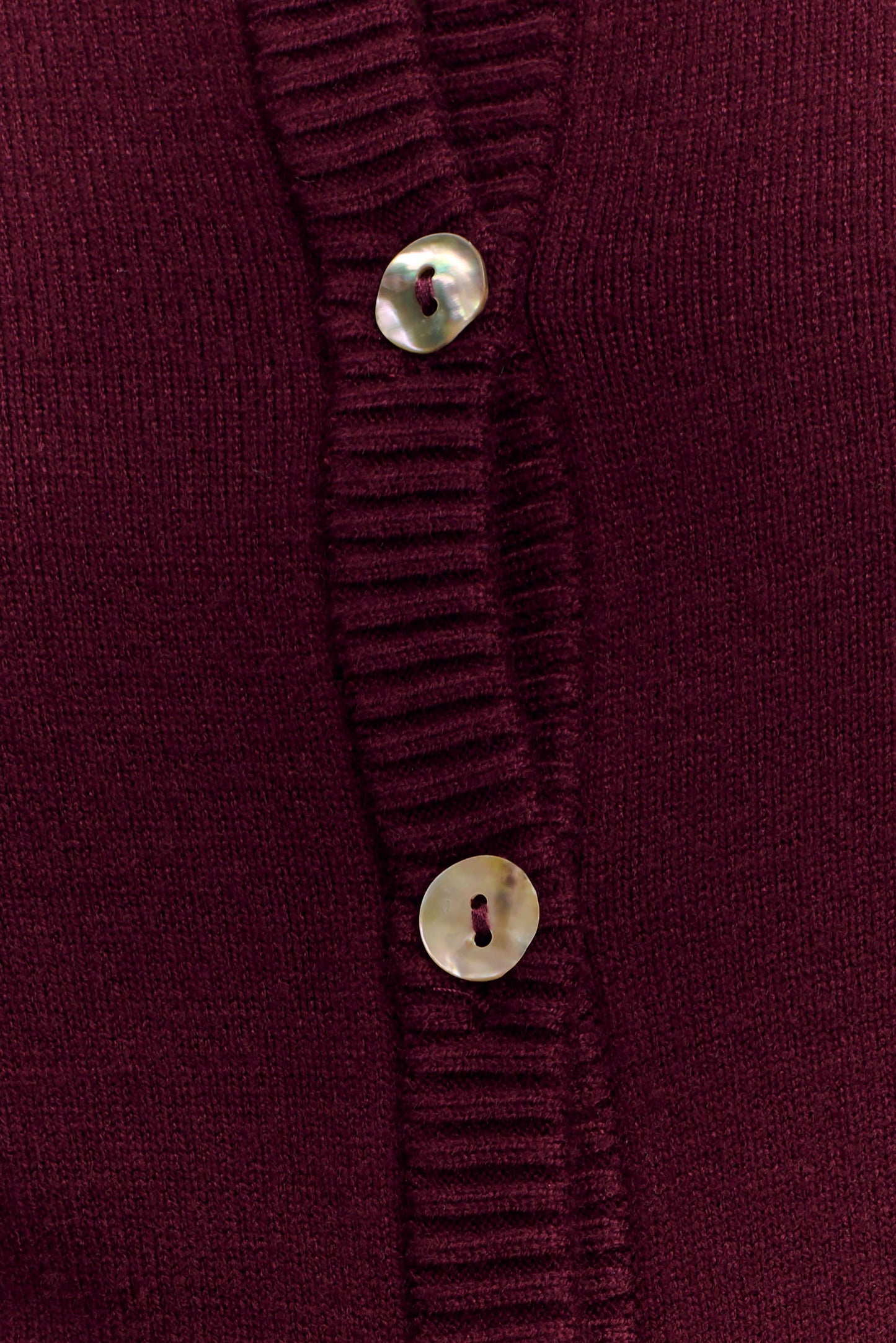 Cardigan en tricot ajusté Reese - Merlot