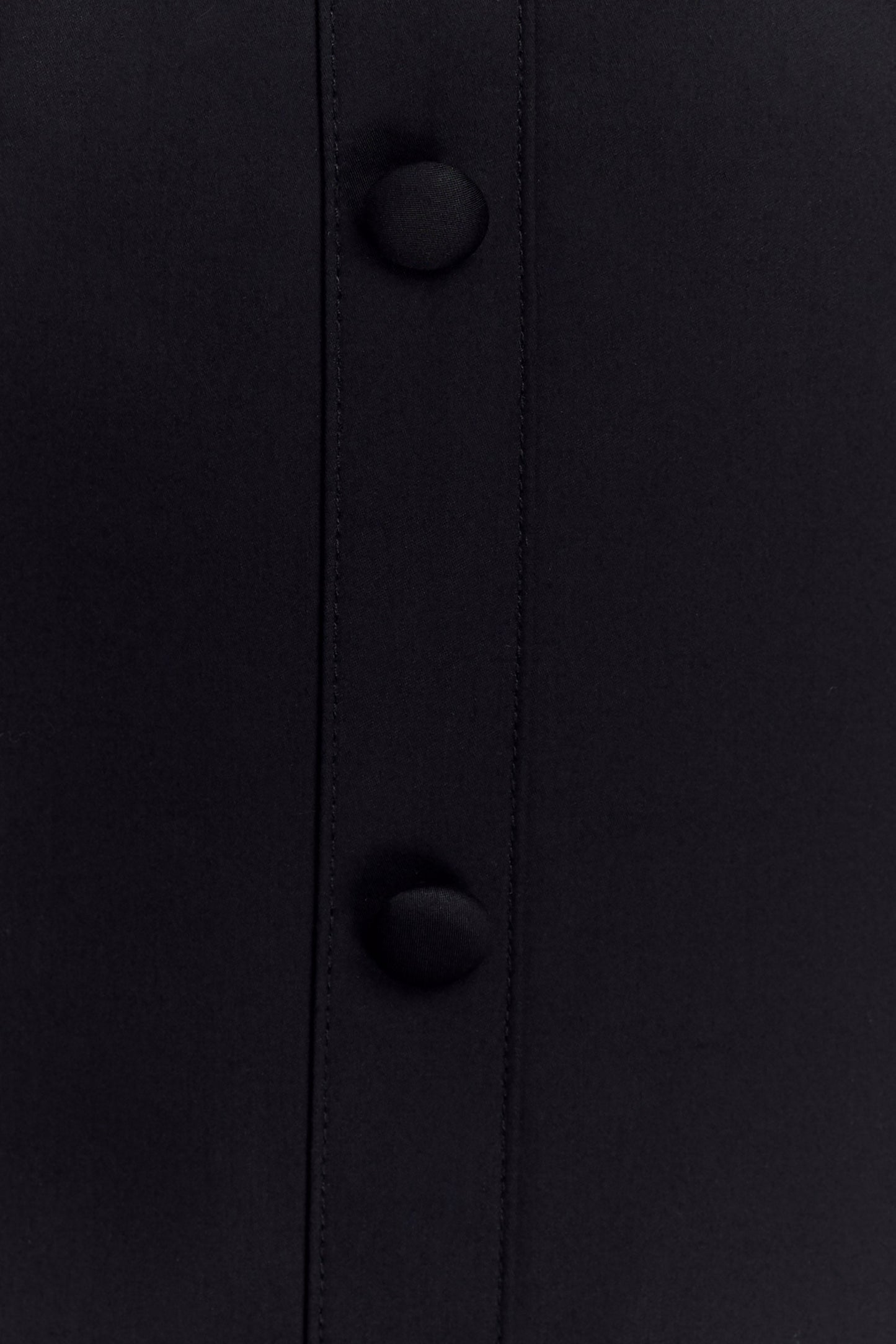 Robe midi à col montant Simona - Noir