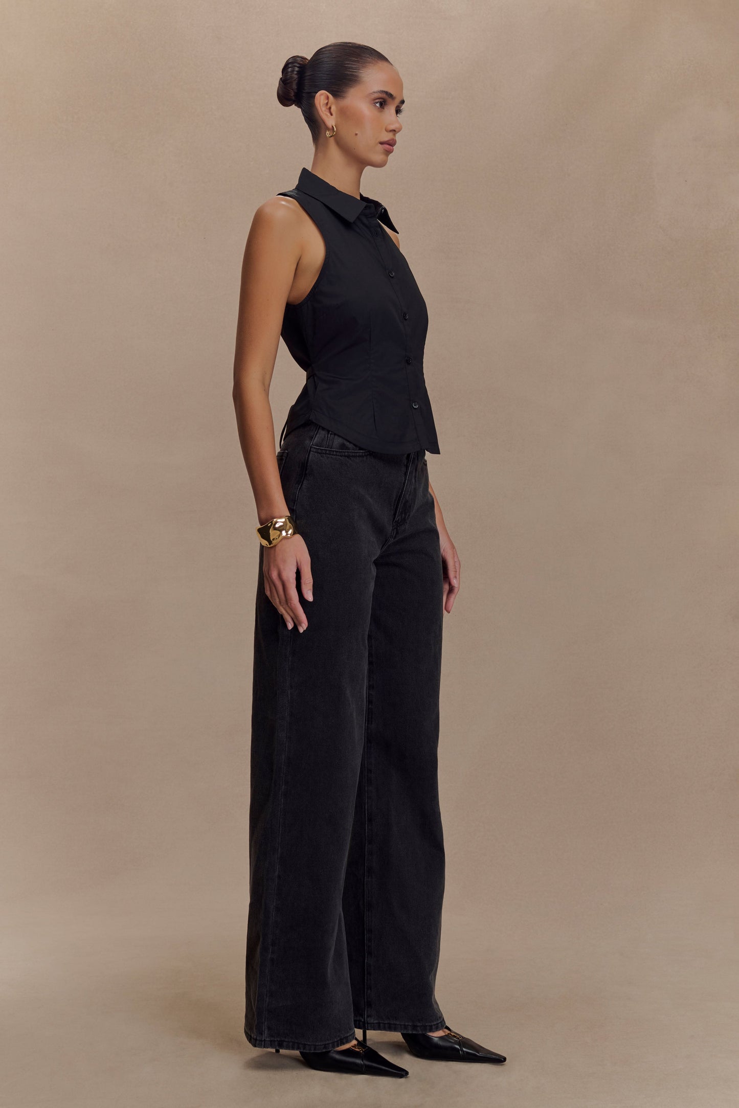 Halter sans manches Selene - Noir