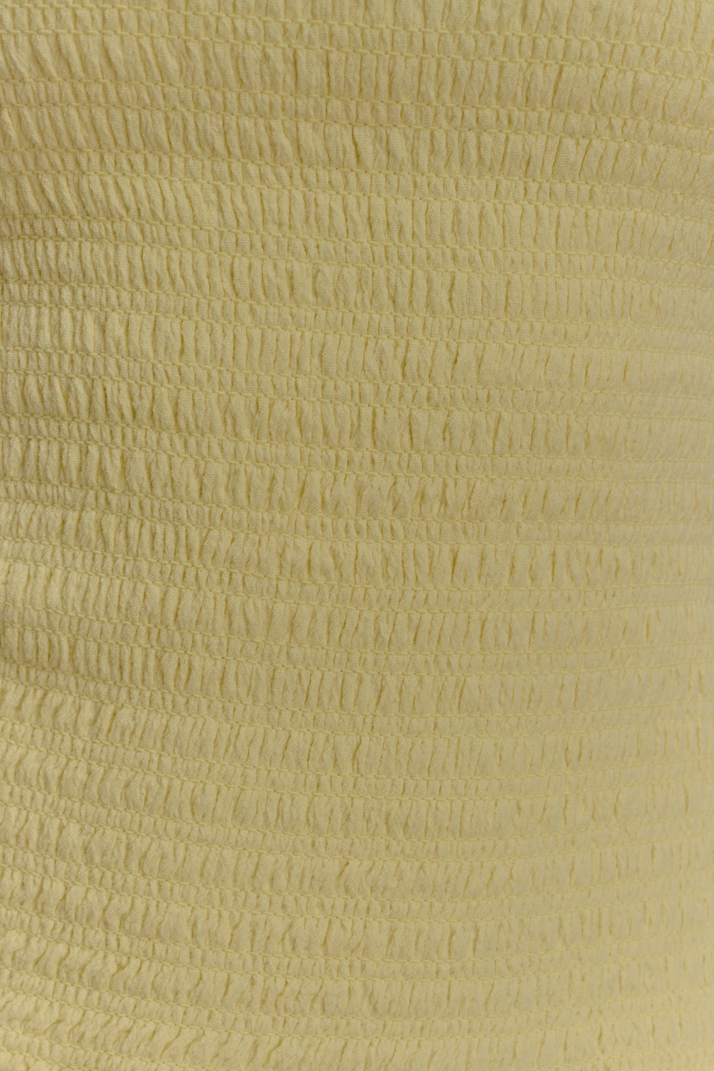 Maureen Robe Maxi en Coton à Plis - Citron