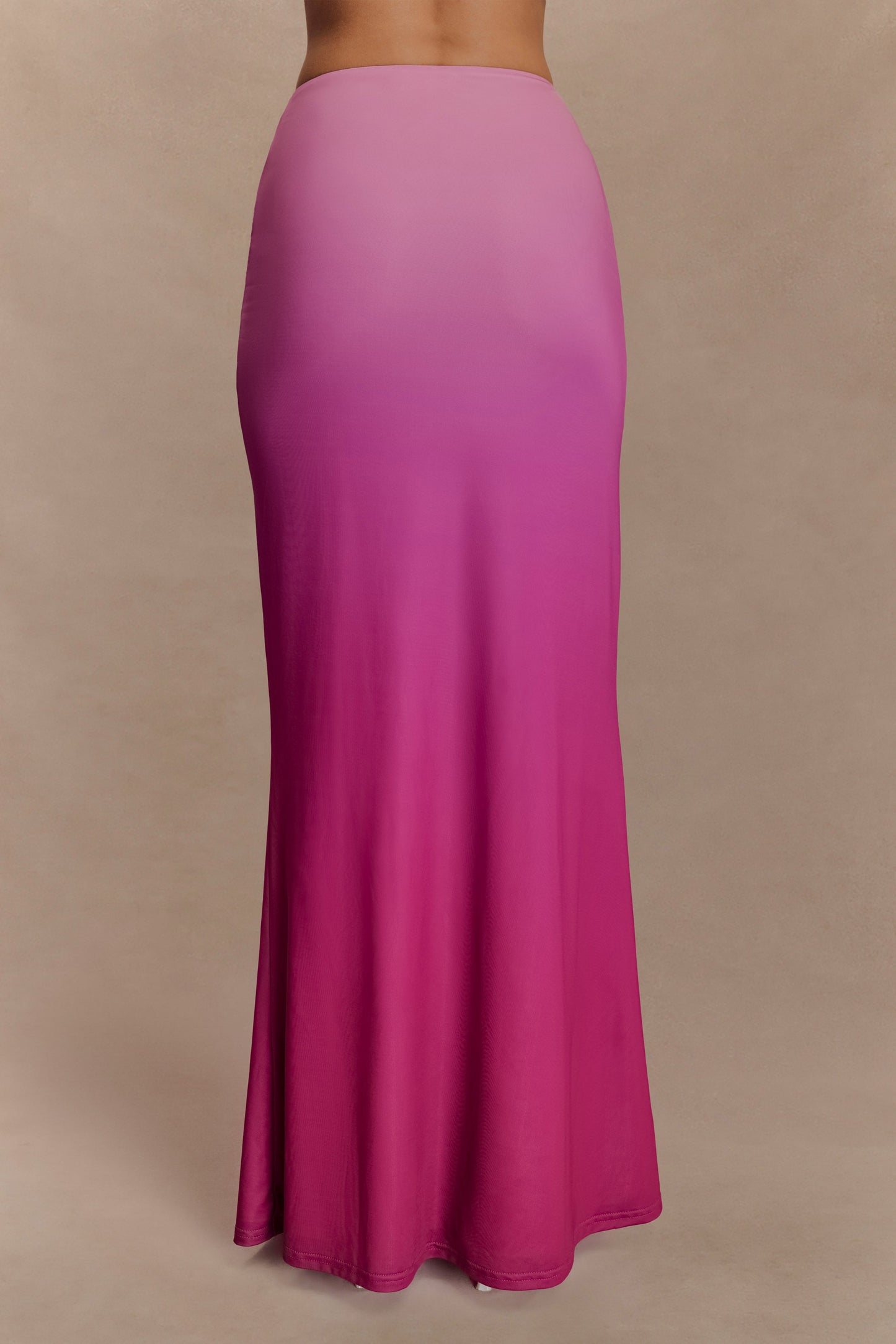 Jupe Maxi Bruna en Mousseline de Soie - Rose Ombré